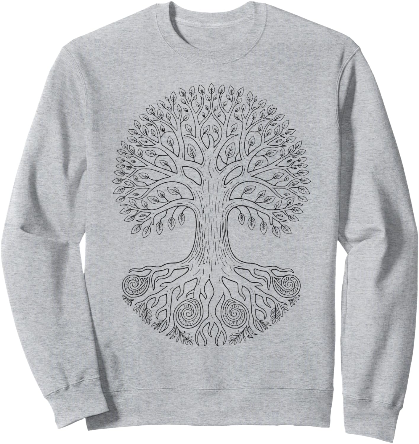 Coloring Tree of Life Coloring Yourself Sweatshirt - Sweatshirt | Ash