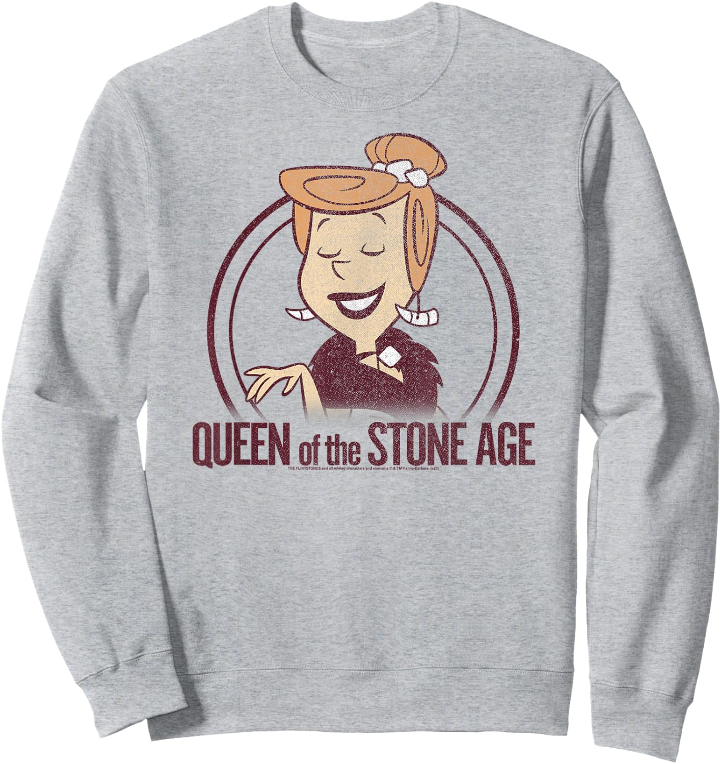 The Flintstones Wilma Queen of The Stone Age Sweatshirt - Sweatshirt | Ash