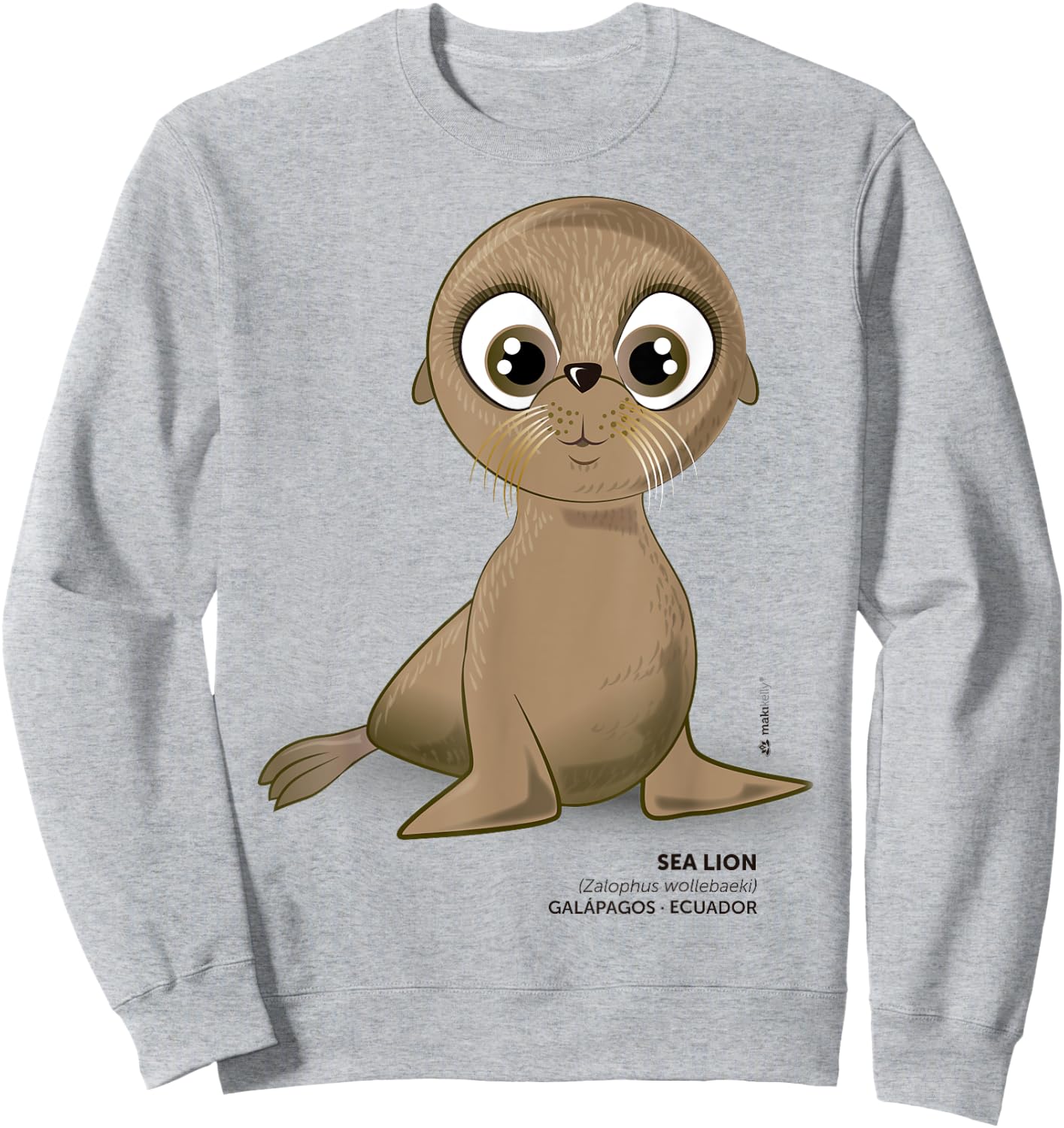 Galapagos Sea Lion Sweatshirt - Sweatshirt | Ash