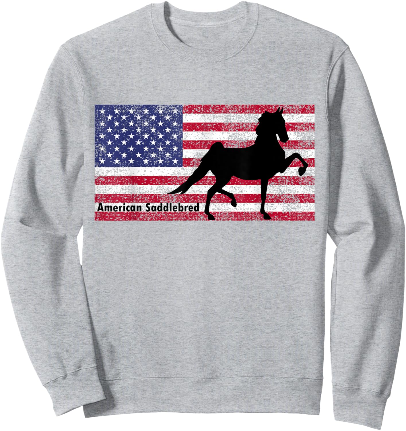 American Saddlebred Horse Training Gaited Horses Men T Shirt Sweatshirt - Sweatshirt | Ash