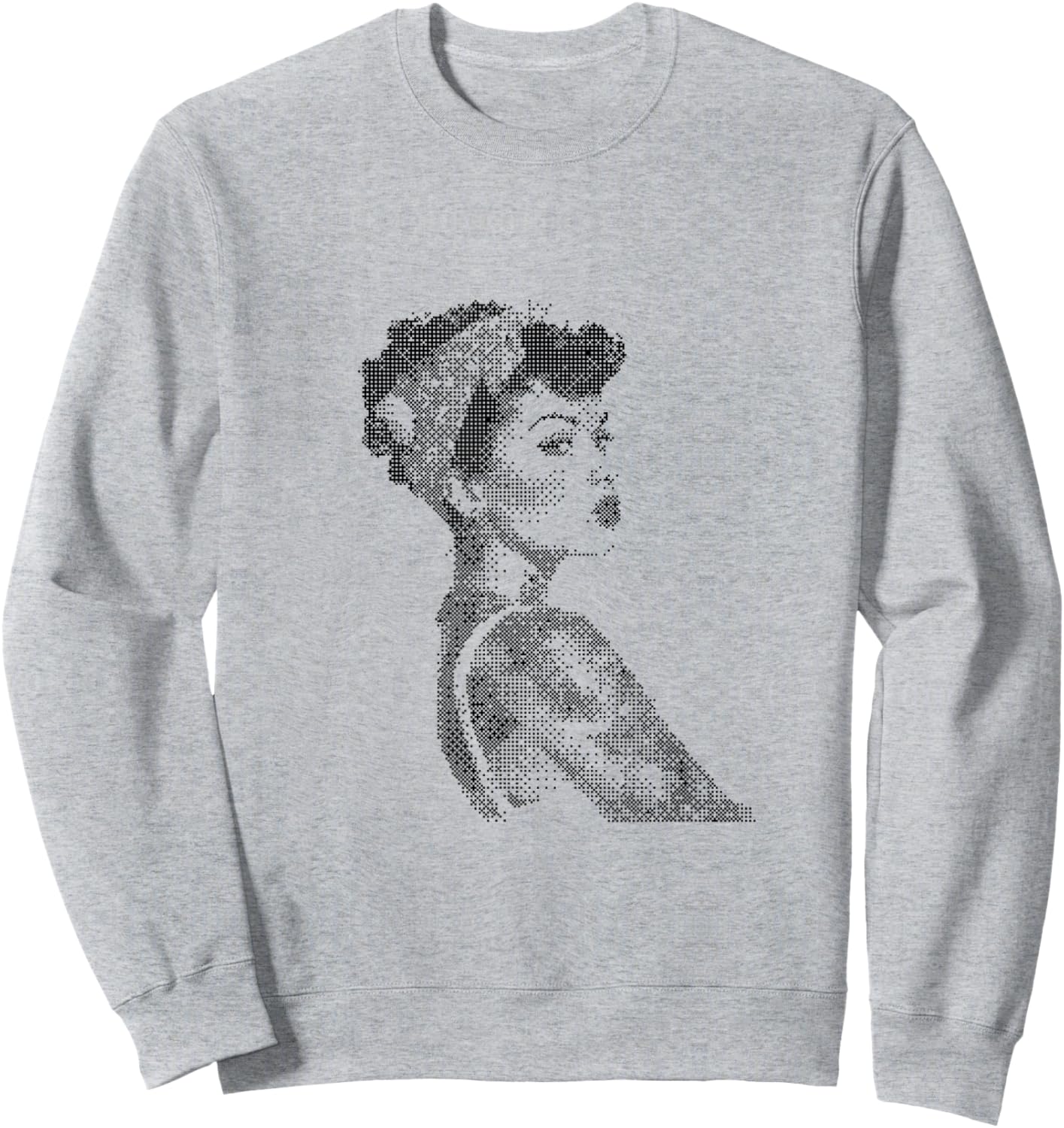 Retro Pin-Up Woman Glamour Art Sweatshirt - Sweatshirt | Ash