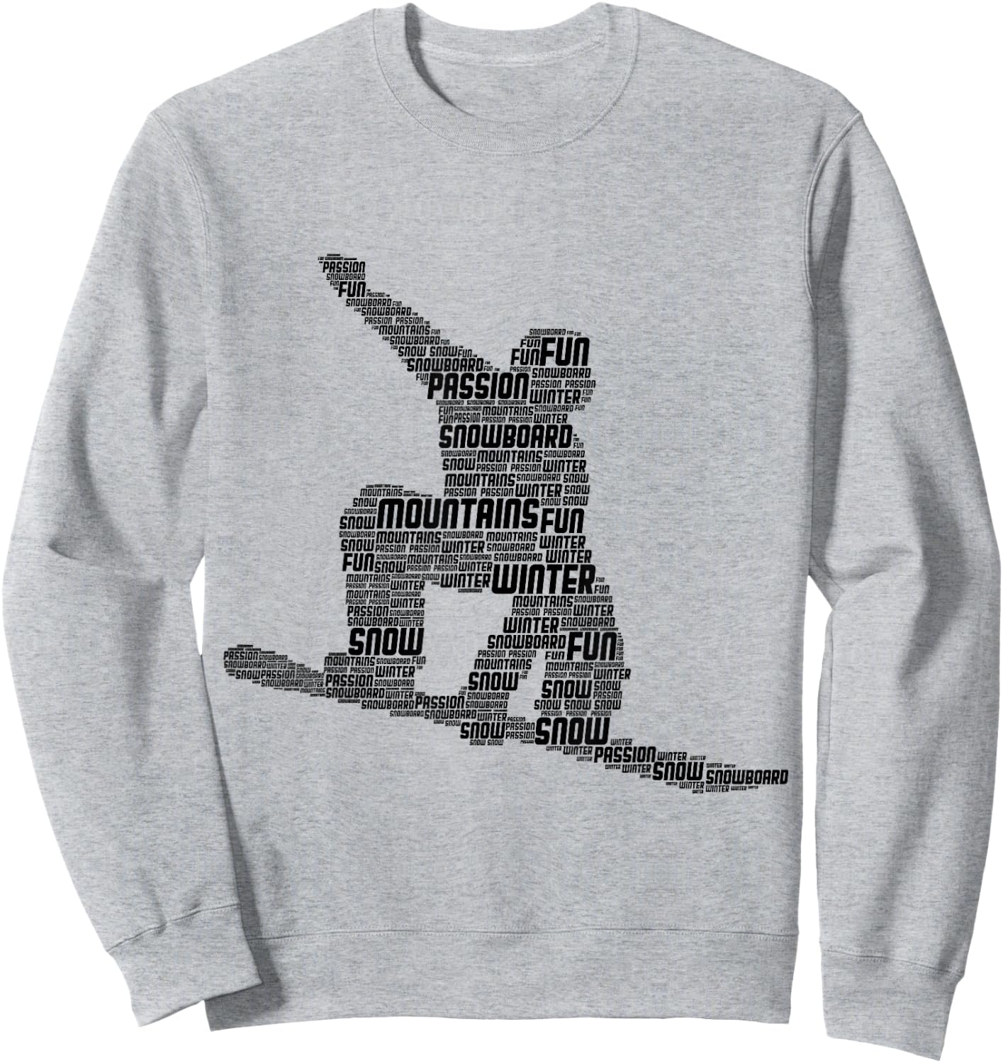 Snowboard Snowboarder Snowboarding Sweatshirt - Sweatshirt | Ash
