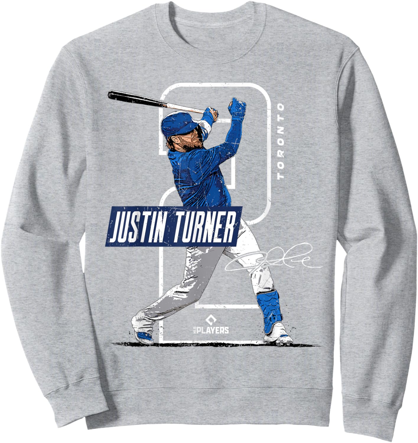 Justin Turner | Toronto Baseball Players | MLBJTR3002 Sweatshirt - Sweatshirt | Ash