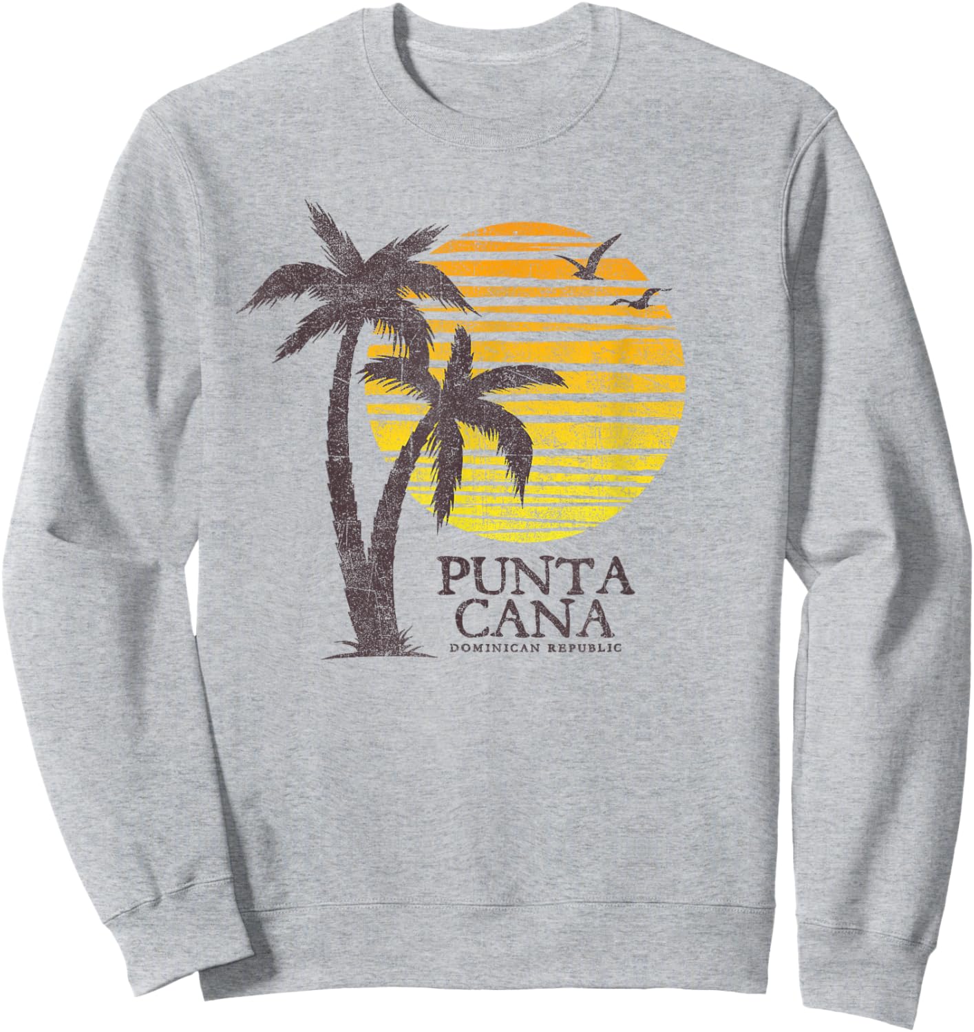 Punta Cana Dominican Republic Sunset Souvenir Sweatshirt - Sweatshirt | Ash