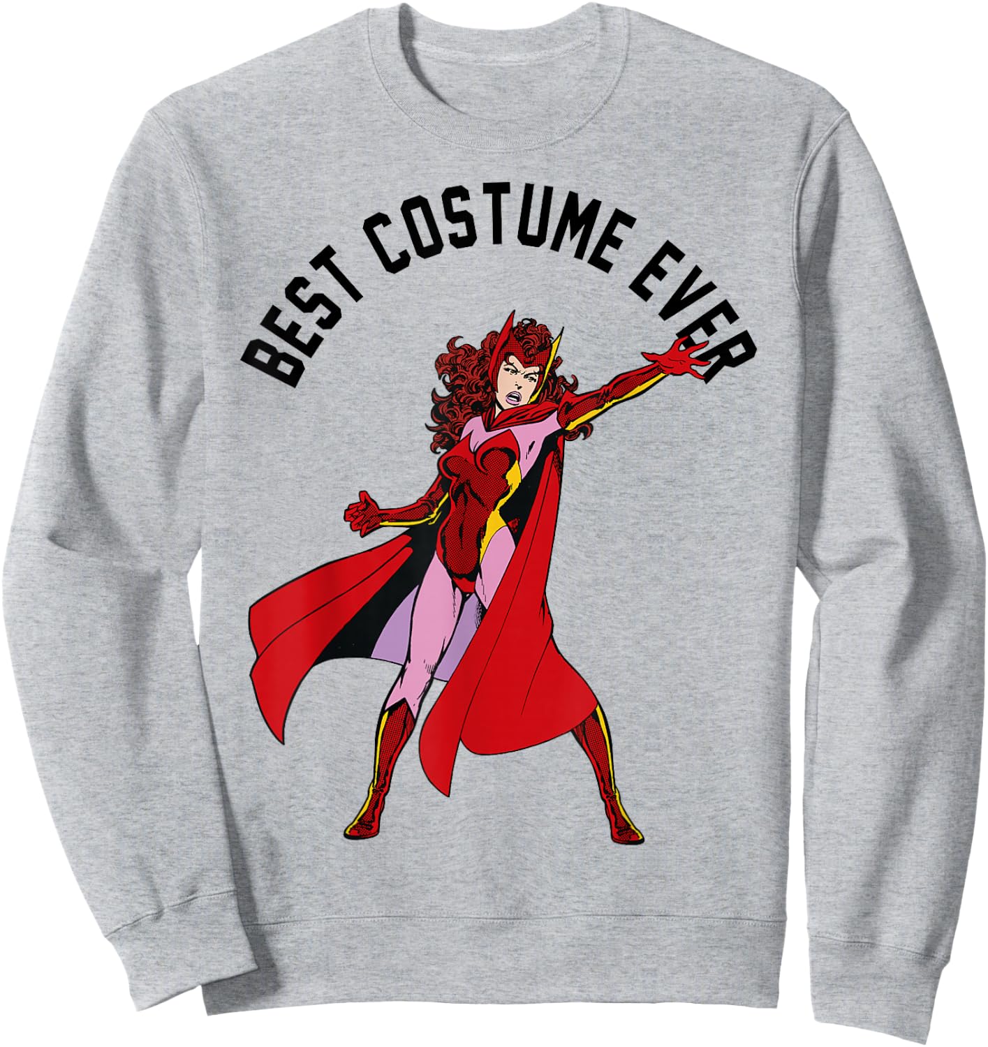 Marvel Scarlet Witch Best Costume Ever Portrait Sweatshirt - Sweatshirt | Ash
