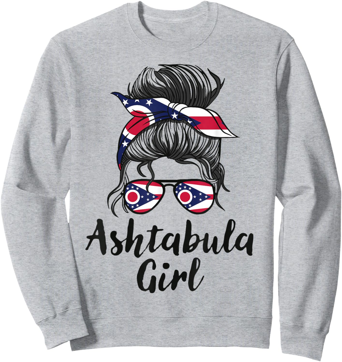 Ashtabula Ohio Women Girl Sweatshirt - Sweatshirt | Ash