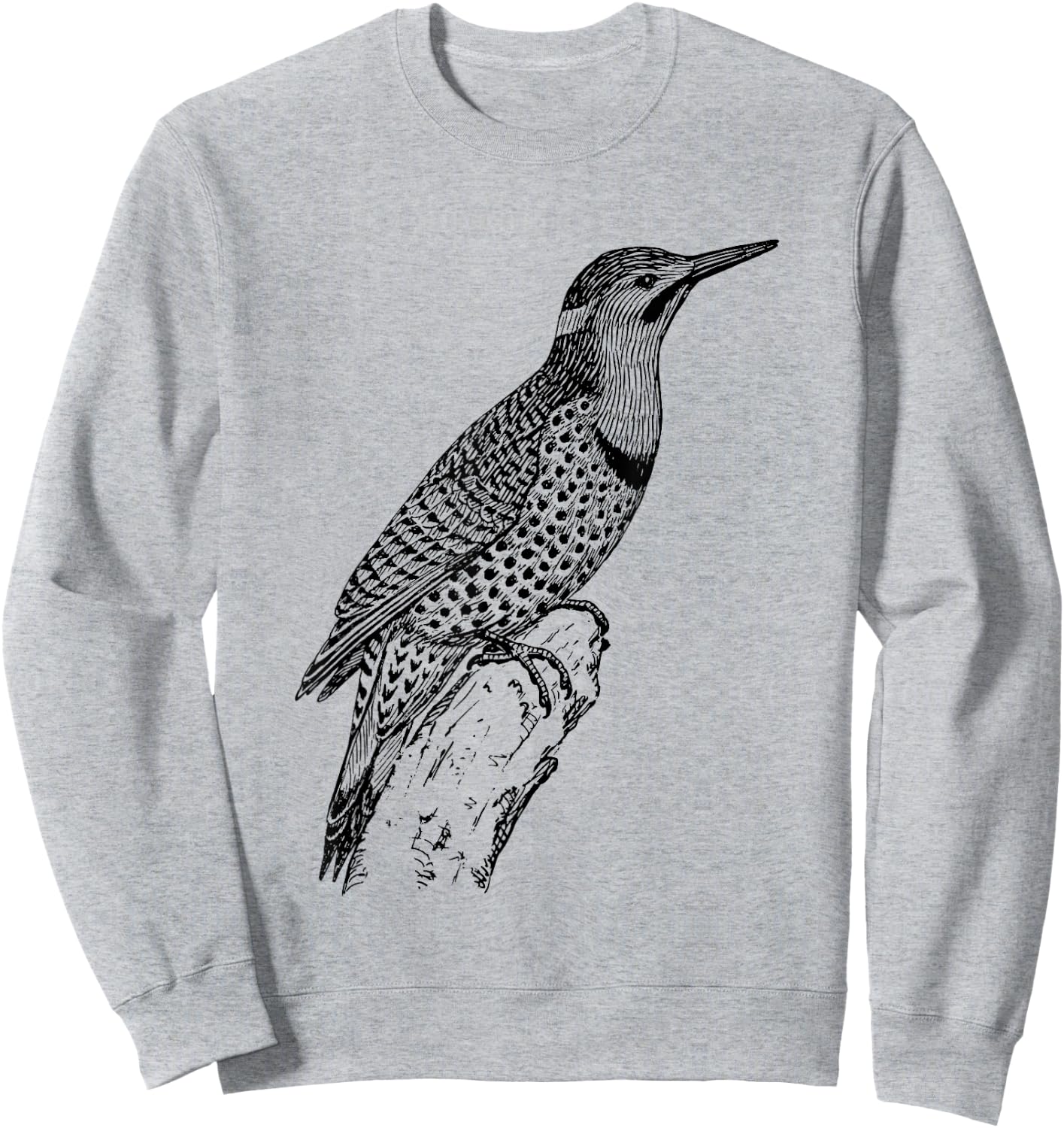 Northern Flicker Bird Sweatshirt - Sweatshirt | Ash