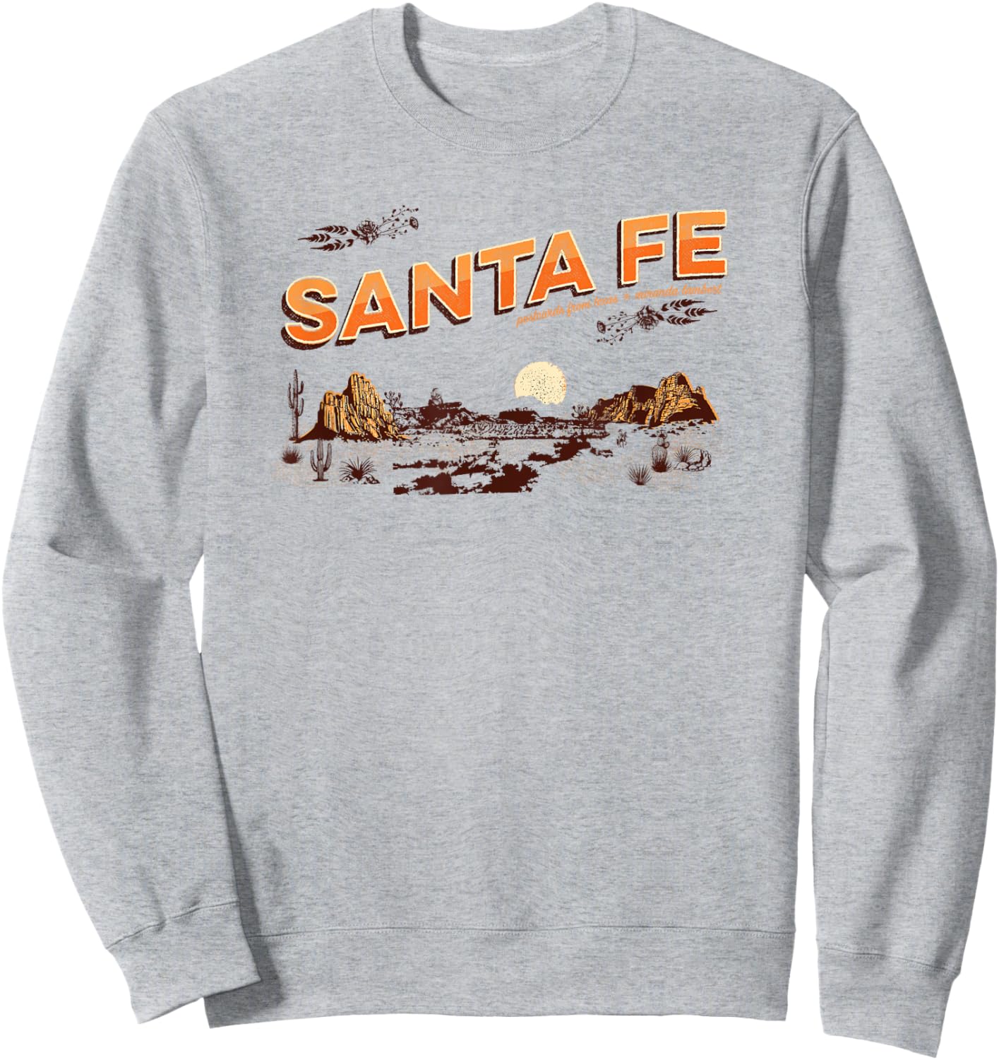 Miranda Lambert Santa Fe Postcards From Texas Sweatshirt - Sweatshirt | Ash