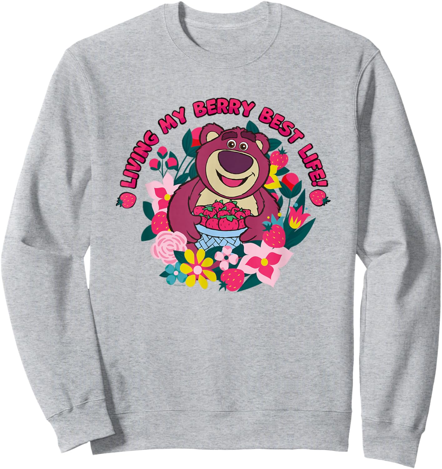 Disney & Pixar’s Toy Story Lotso Living My Berry Best Life Sweatshirt - Sweatshirt | Ash