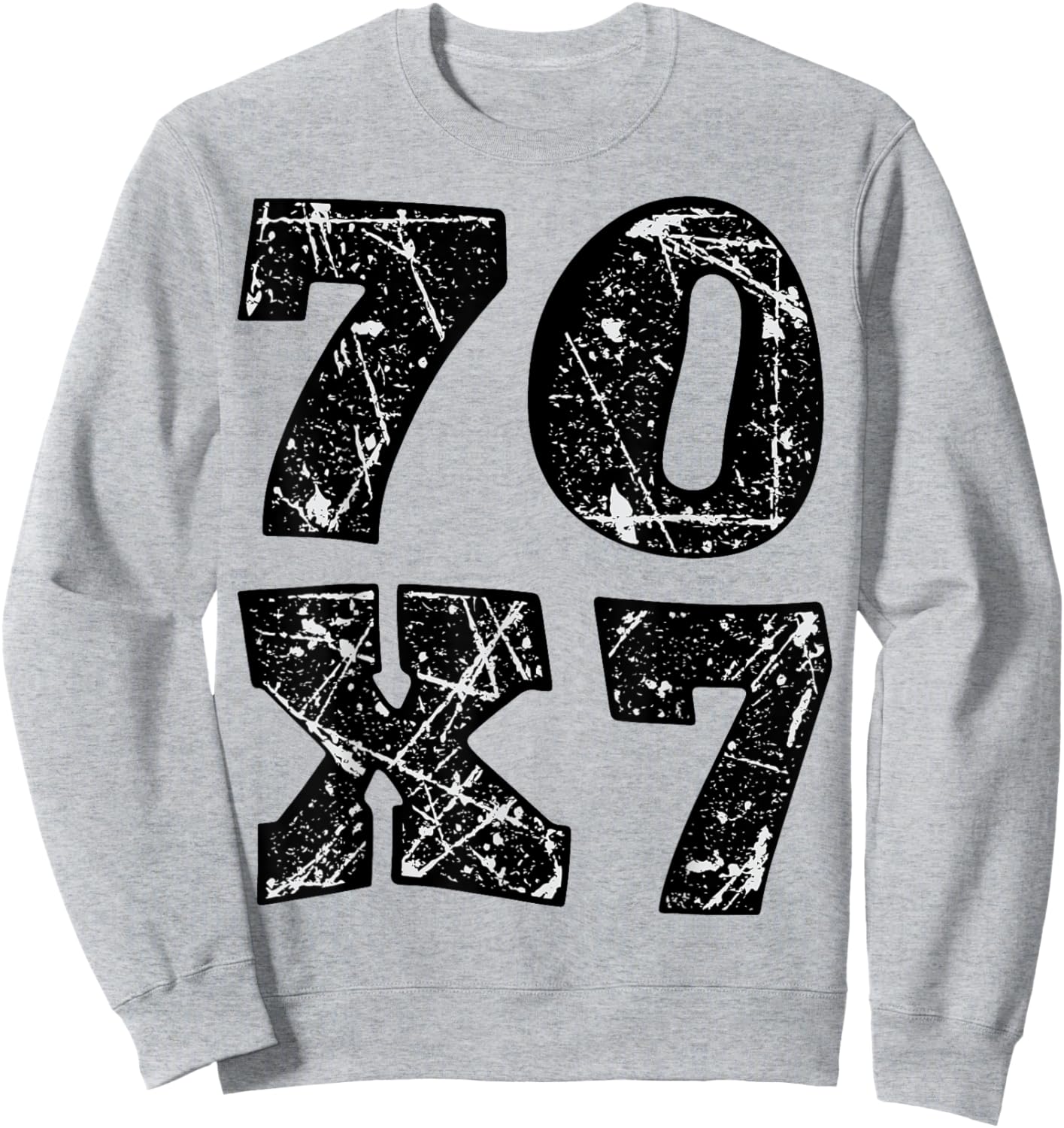 Forgive 70x7 Christian Design Sweatshirt - Sweatshirt | Ash