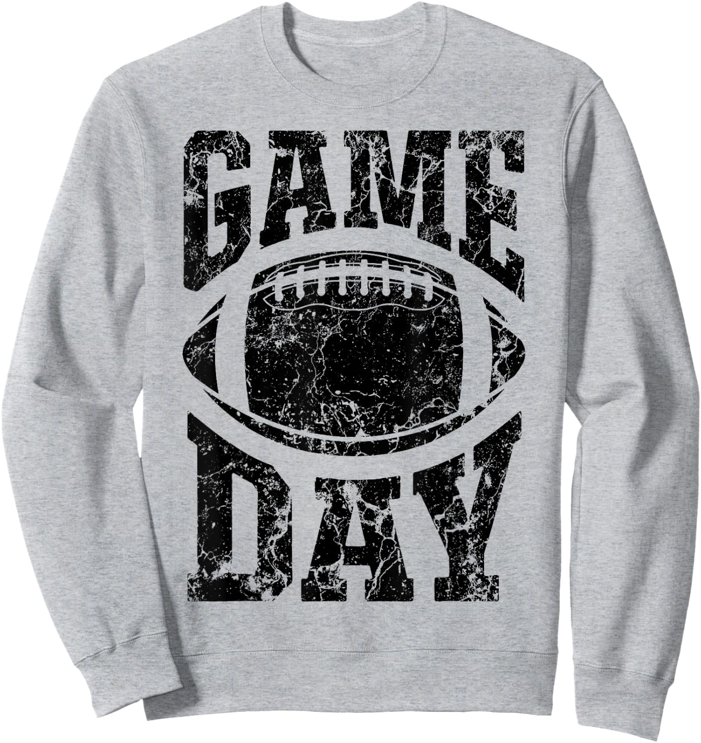 Game Day Football Season Funny Men Women Team Sports Vintage Sweatshirt - Sweatshirt | Ash