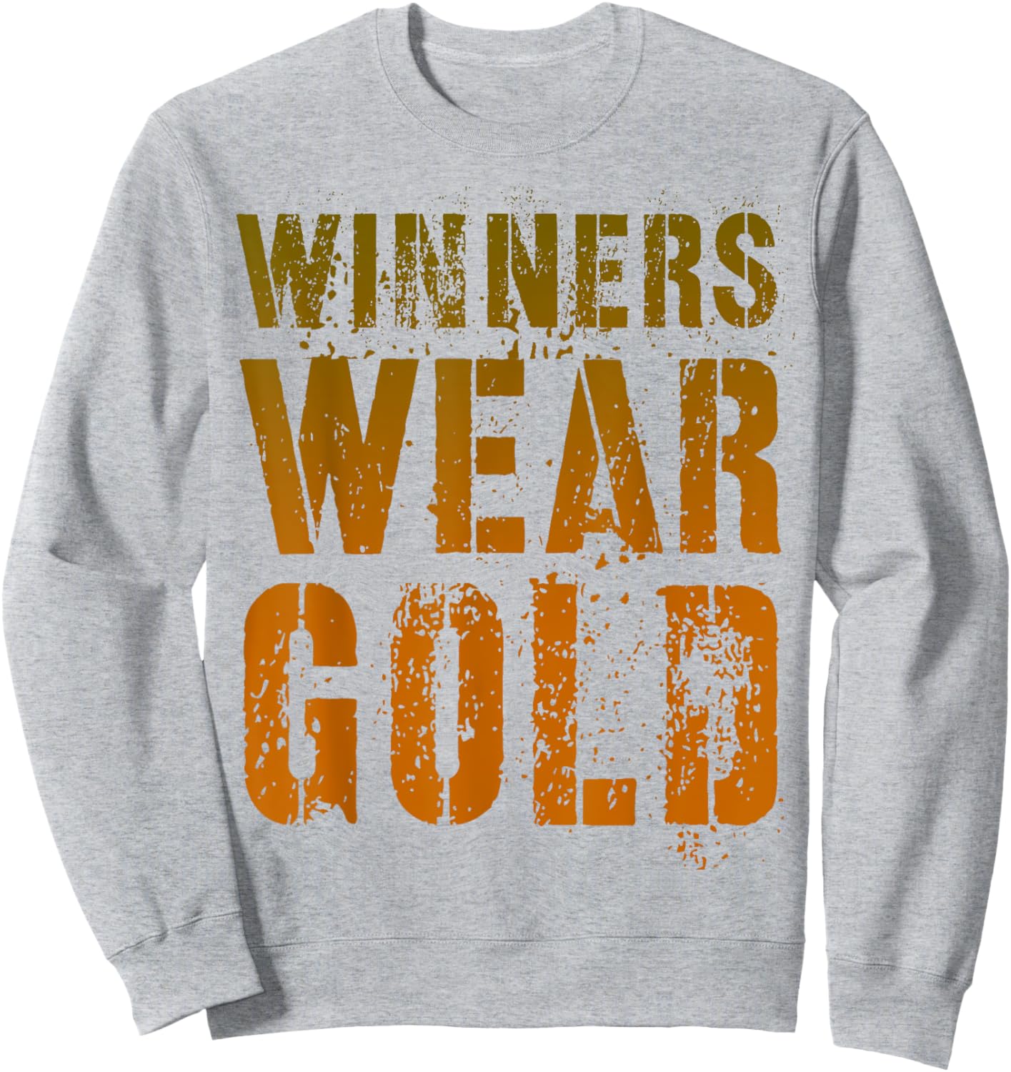 Vintage WINNERS WEAR GOLD Cheer Summer Camp War Game Team Sweatshirt - Sweatshirt | Ash