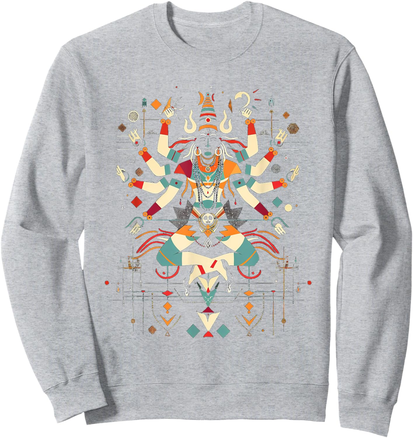 Shiva spiritual hindu god tandava dance yoga meditation Sweatshirt - Sweatshirt | Ash