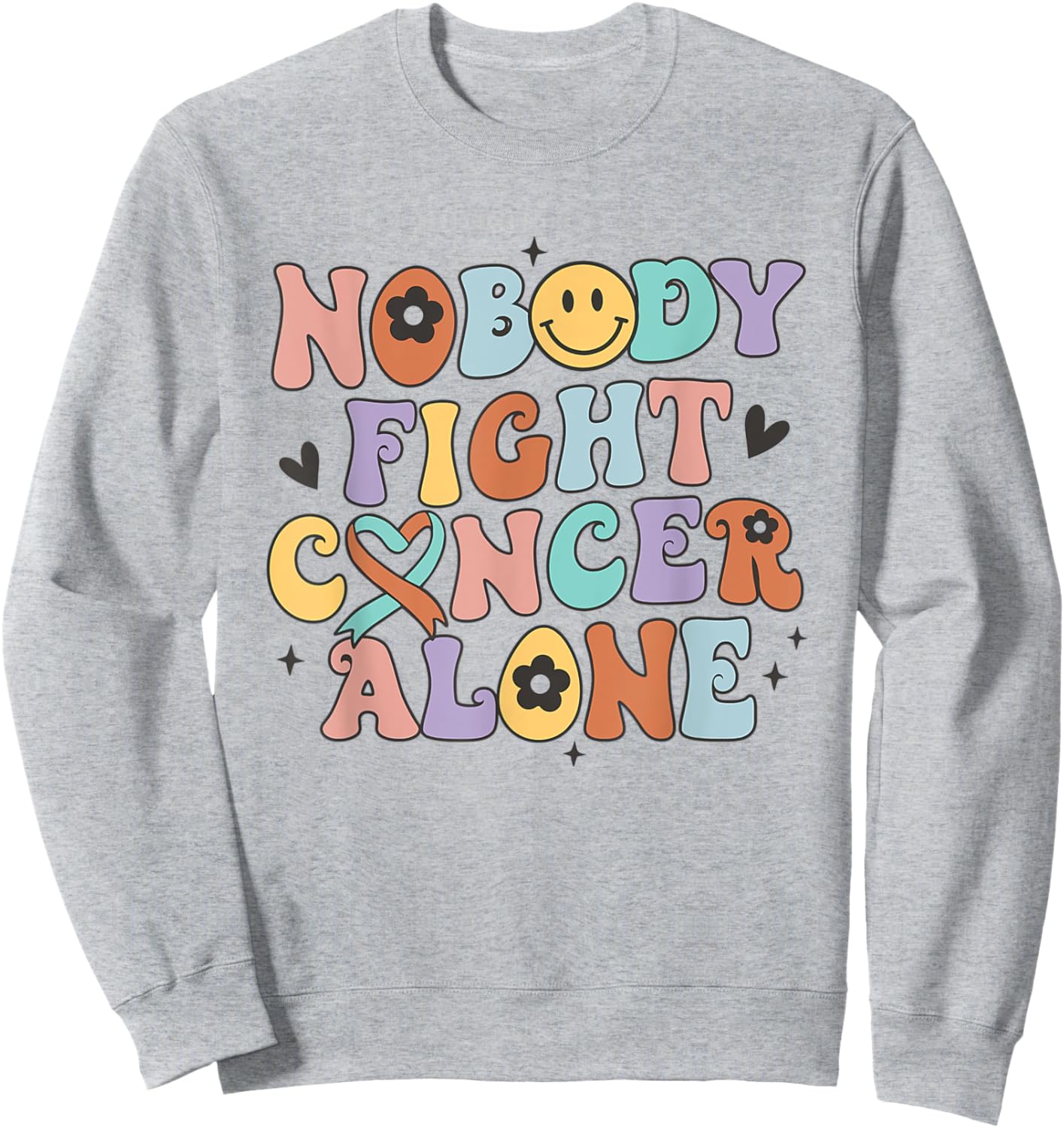 Oncology Nurse Graduation Groovy Boho Retro Onc RN Sweatshirt - Sweatshirt | Ash