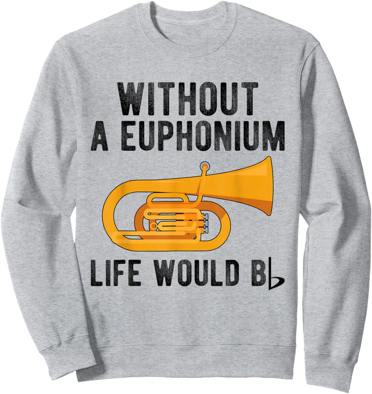 Without A Euphonium Euphoniumist Euphonium Player Sweatshirt - Sweatshirt | Ash