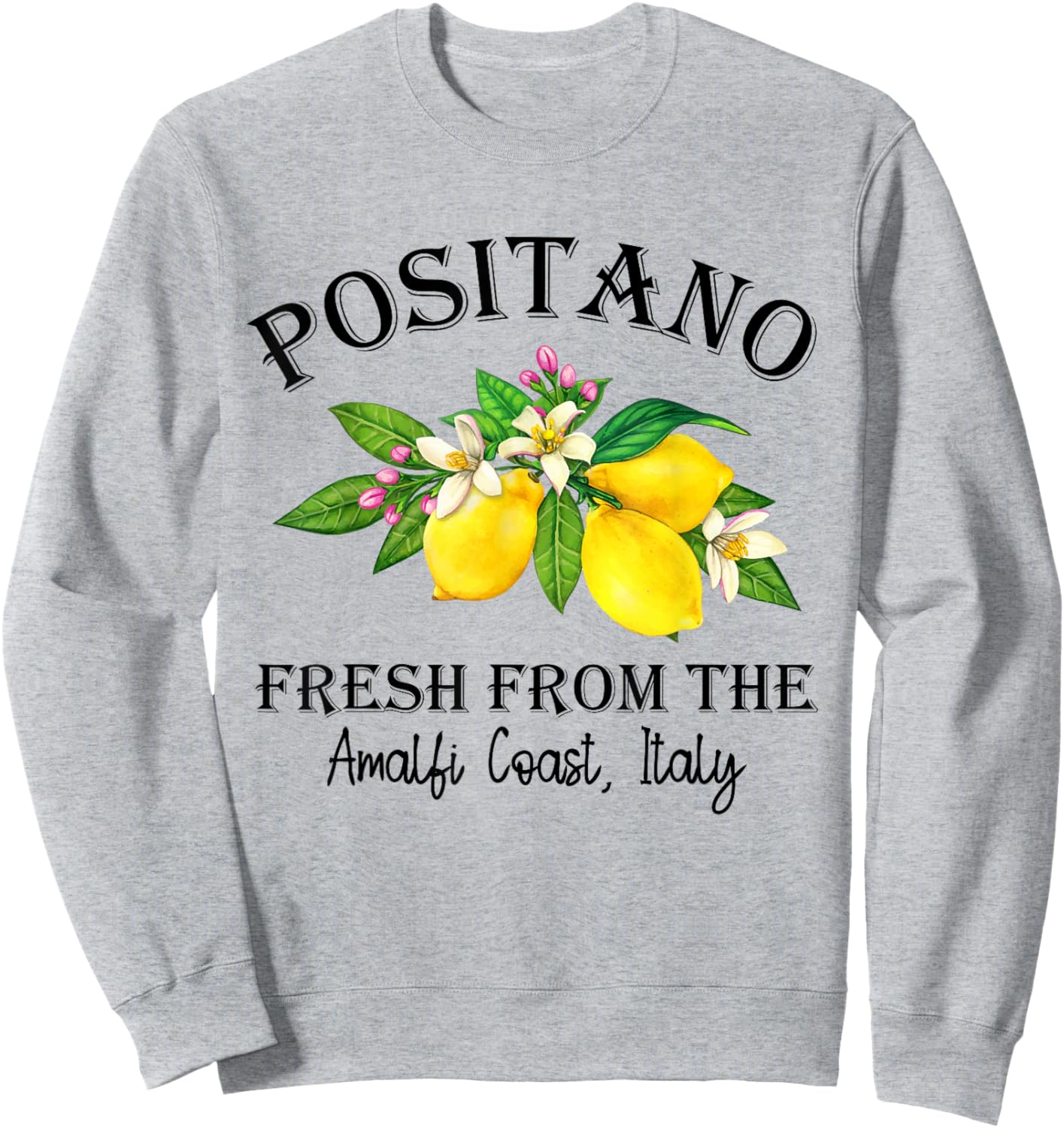 Positano Lemon Amalfi Coast Italy Sweatshirt - Sweatshirt | Ash