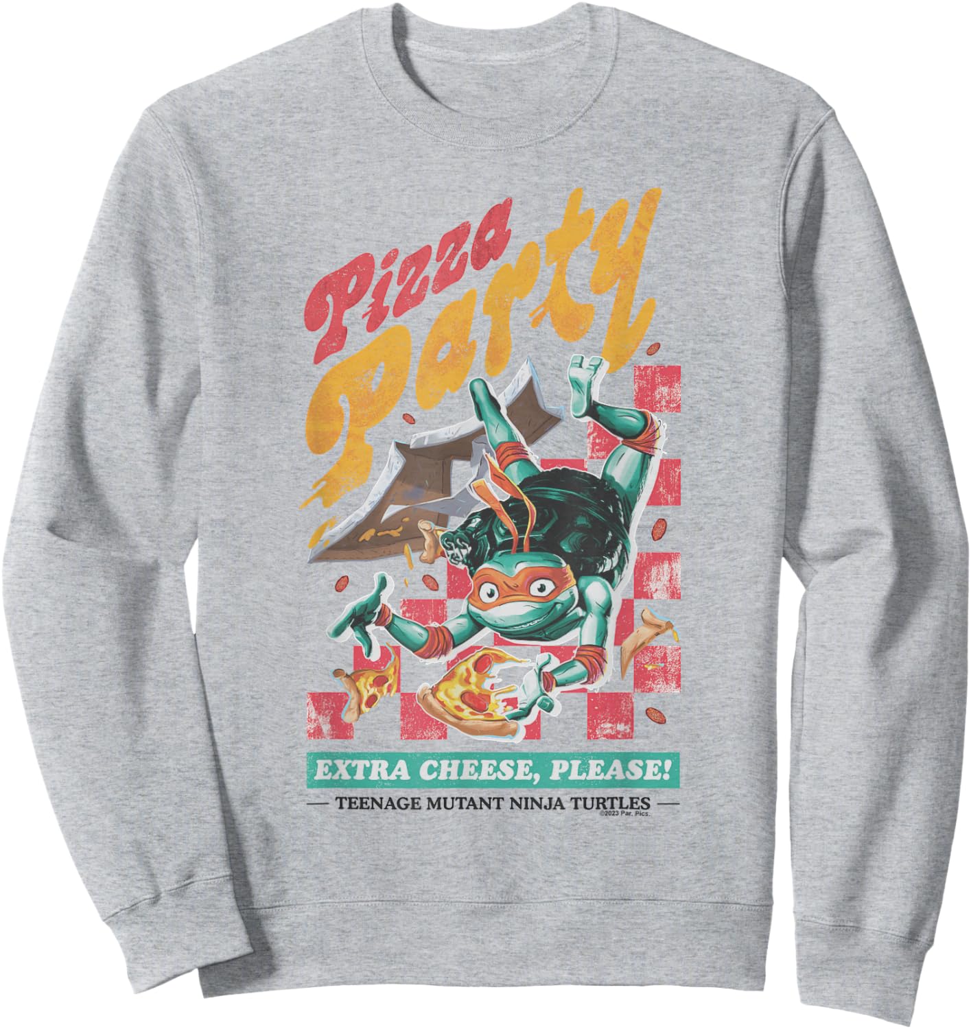 Teenage Mutant Ninja Turtles: Mutant Mayhem Mikey Pizza Sweatshirt - Sweatshirt | Ash