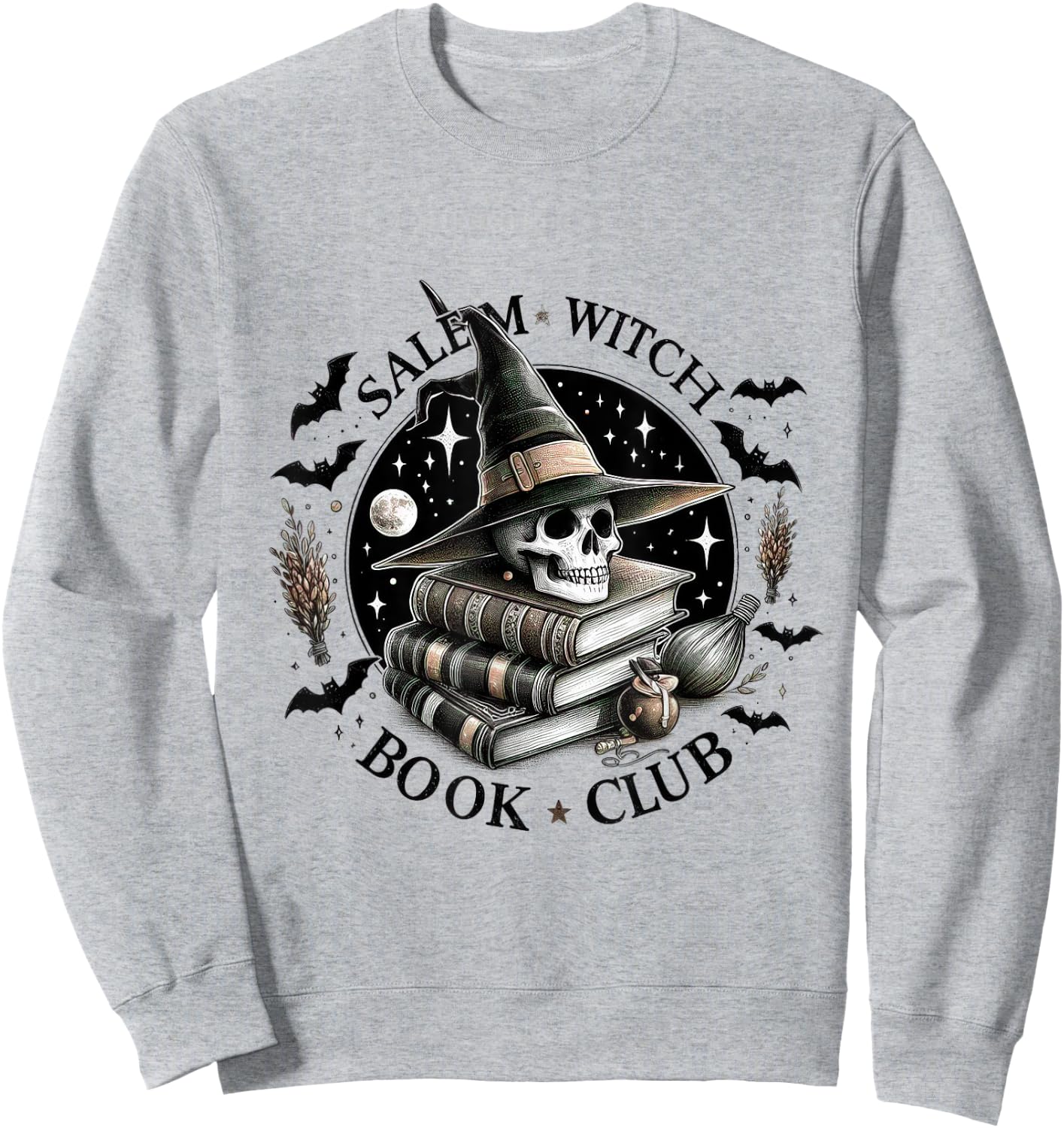 Salem Witch Book Club Halloween Party Costume Girl Sweatshirt - Sweatshirt | Ash