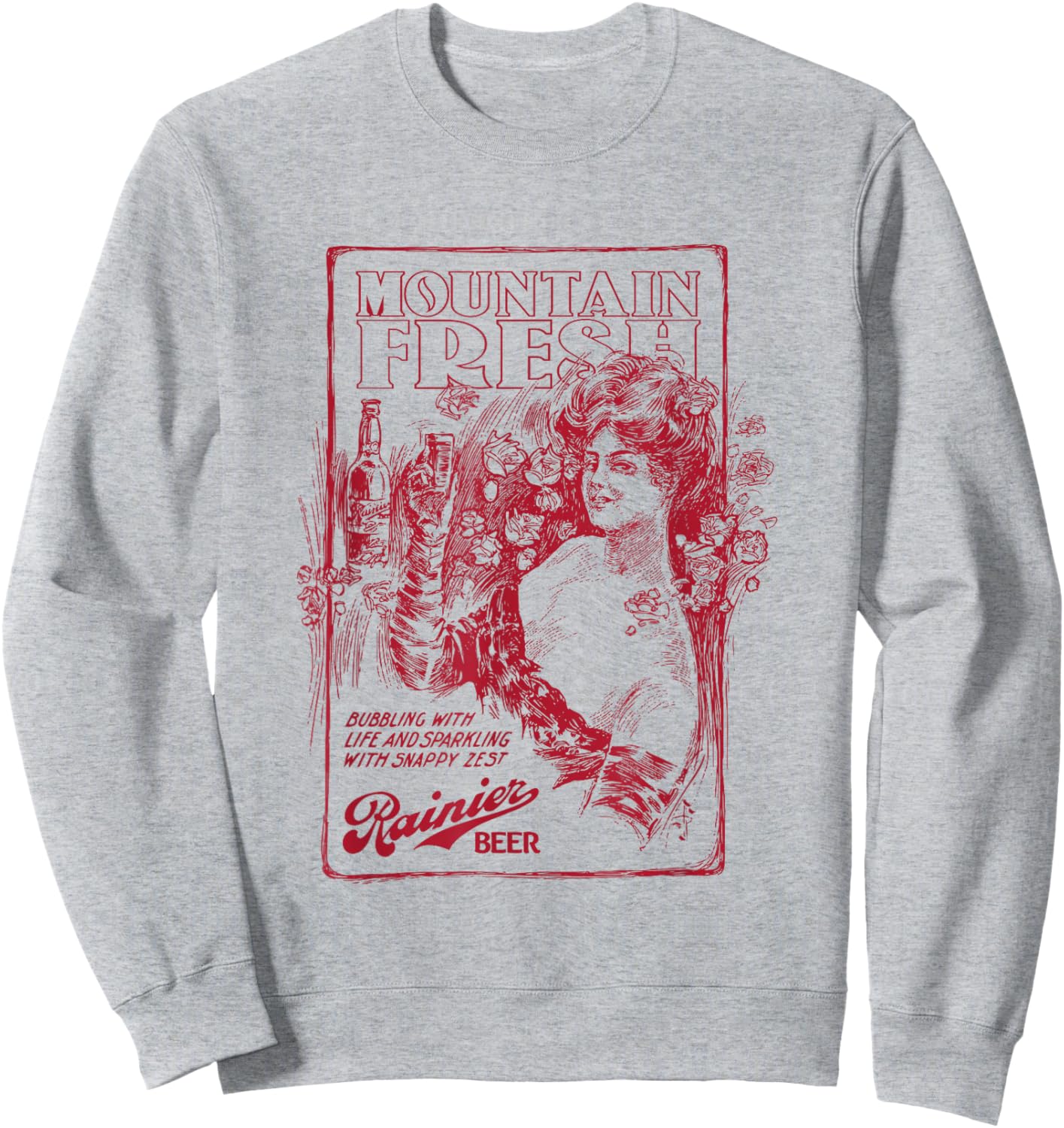 Rainier Style - Mountain Fresh Sweatshirt - Sweatshirt | Ash