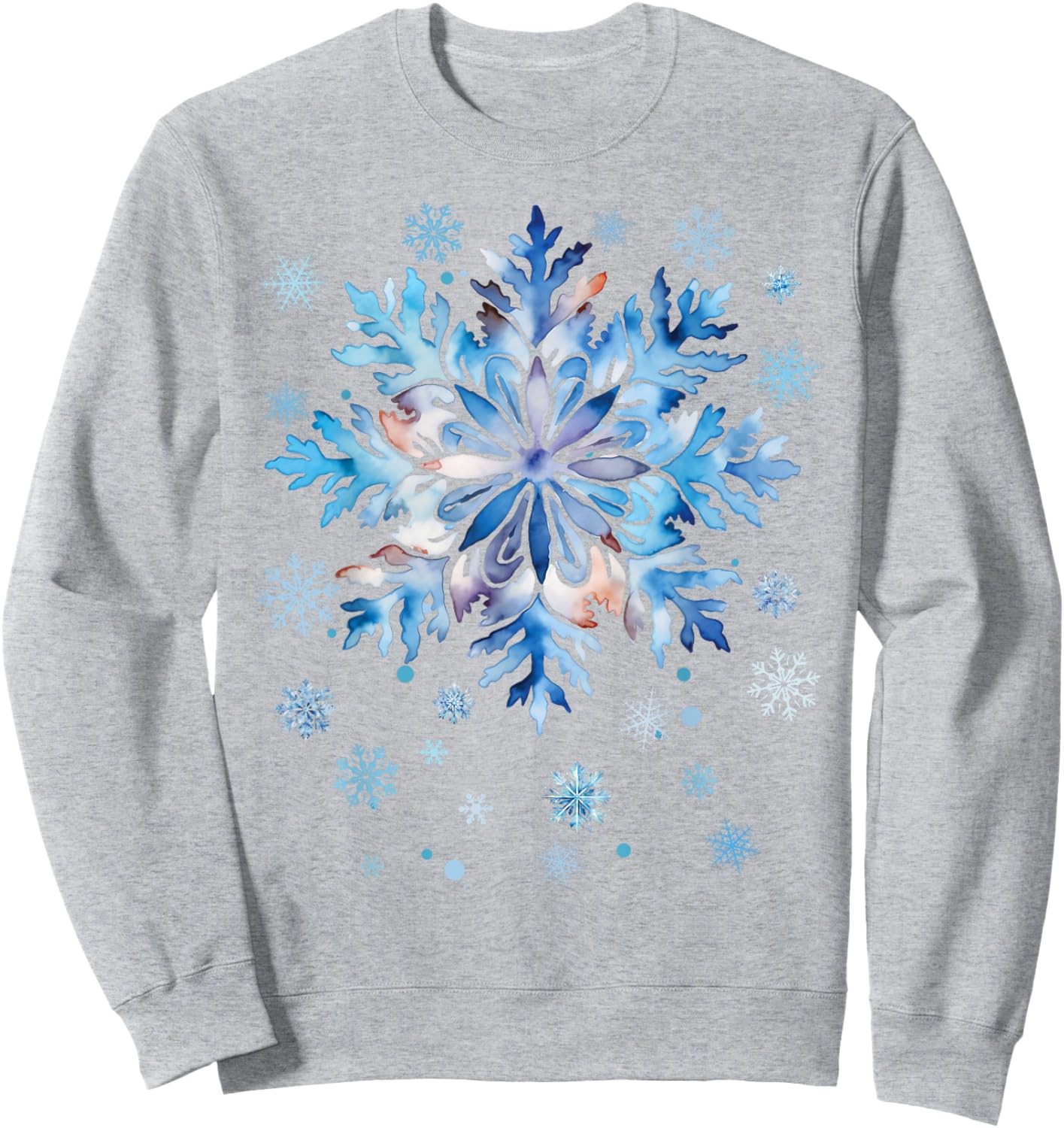 Snowflake Costume Winter Christmas Matching Women Kids Adult Sweatshirt - Sweatshirt | Ash