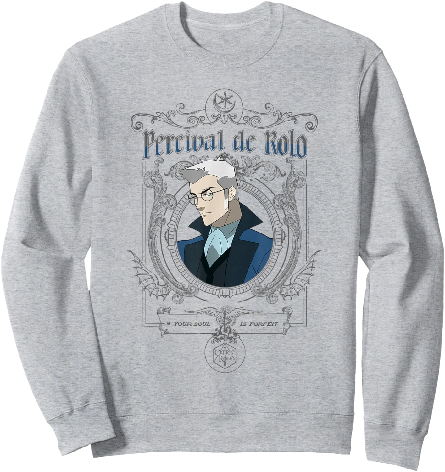 The Legend of Vox Machina Percy Goth Frame Sweatshirt - Sweatshirt | Ash