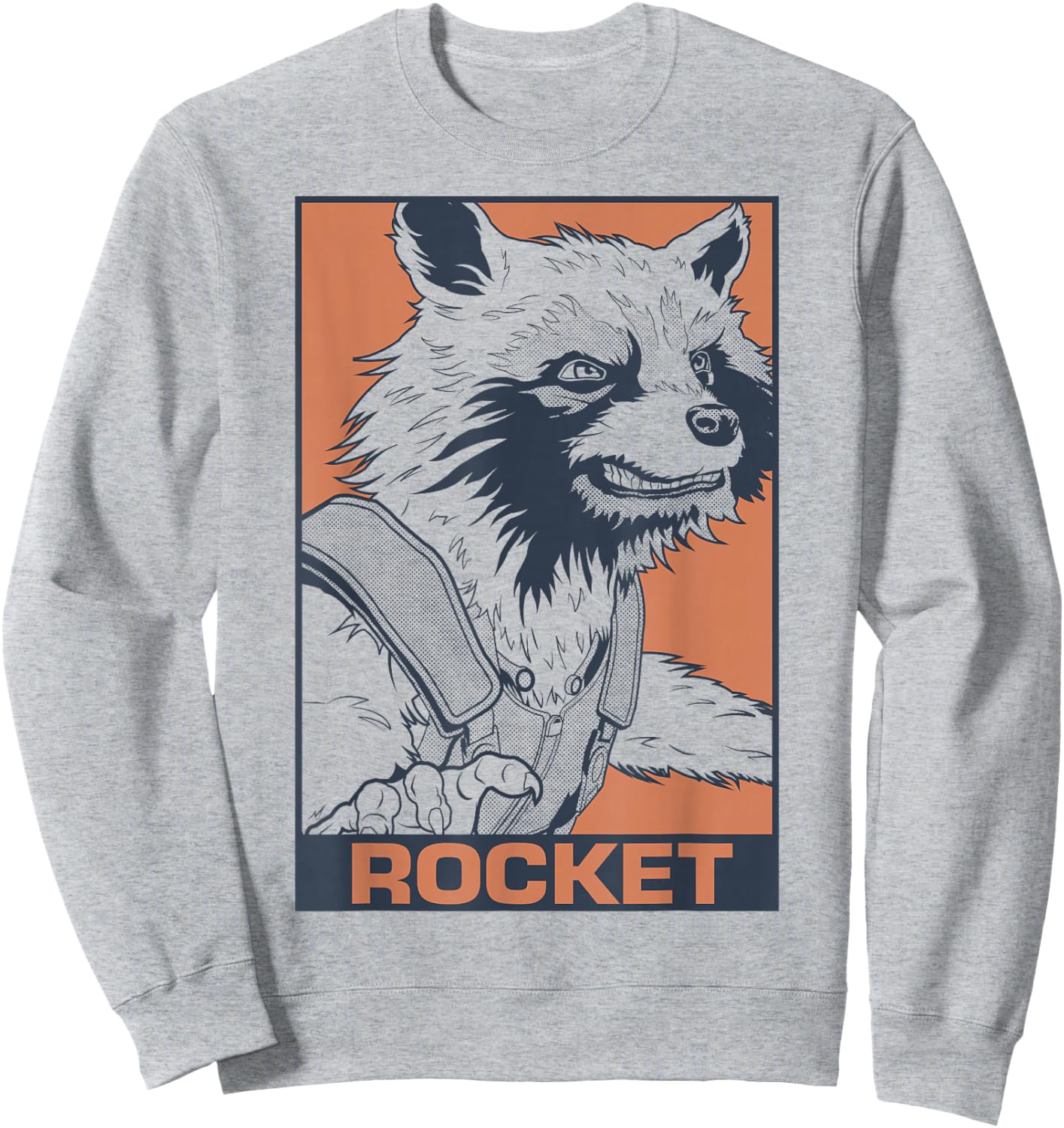 Marvel Avengers Endgame Rocket Pop Art Graphic Sweatshirt - Sweatshirt | Ash