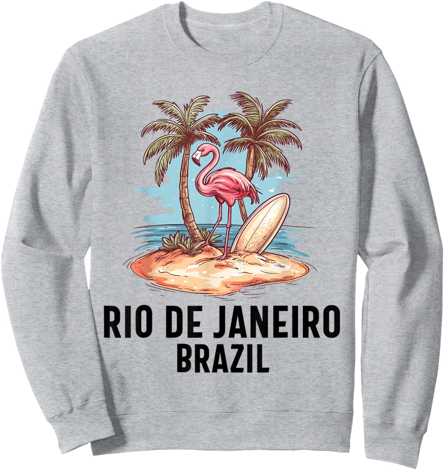 Rio De Janeiro Brazil Souvenir Brazil Holiday Reminder , white, S Sweatshirt - Sweatshirt | Ash