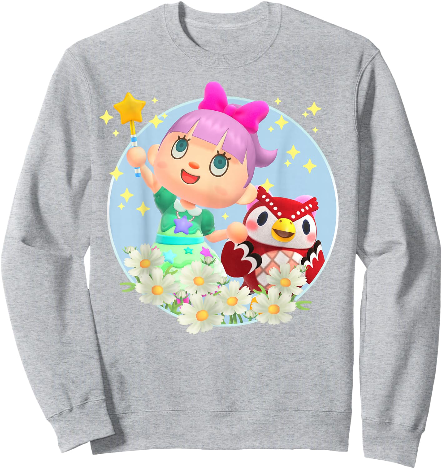 Animal Crossing: New Horizons Villager & Celeste Portrait Sweatshirt - Sweatshirt | Ash