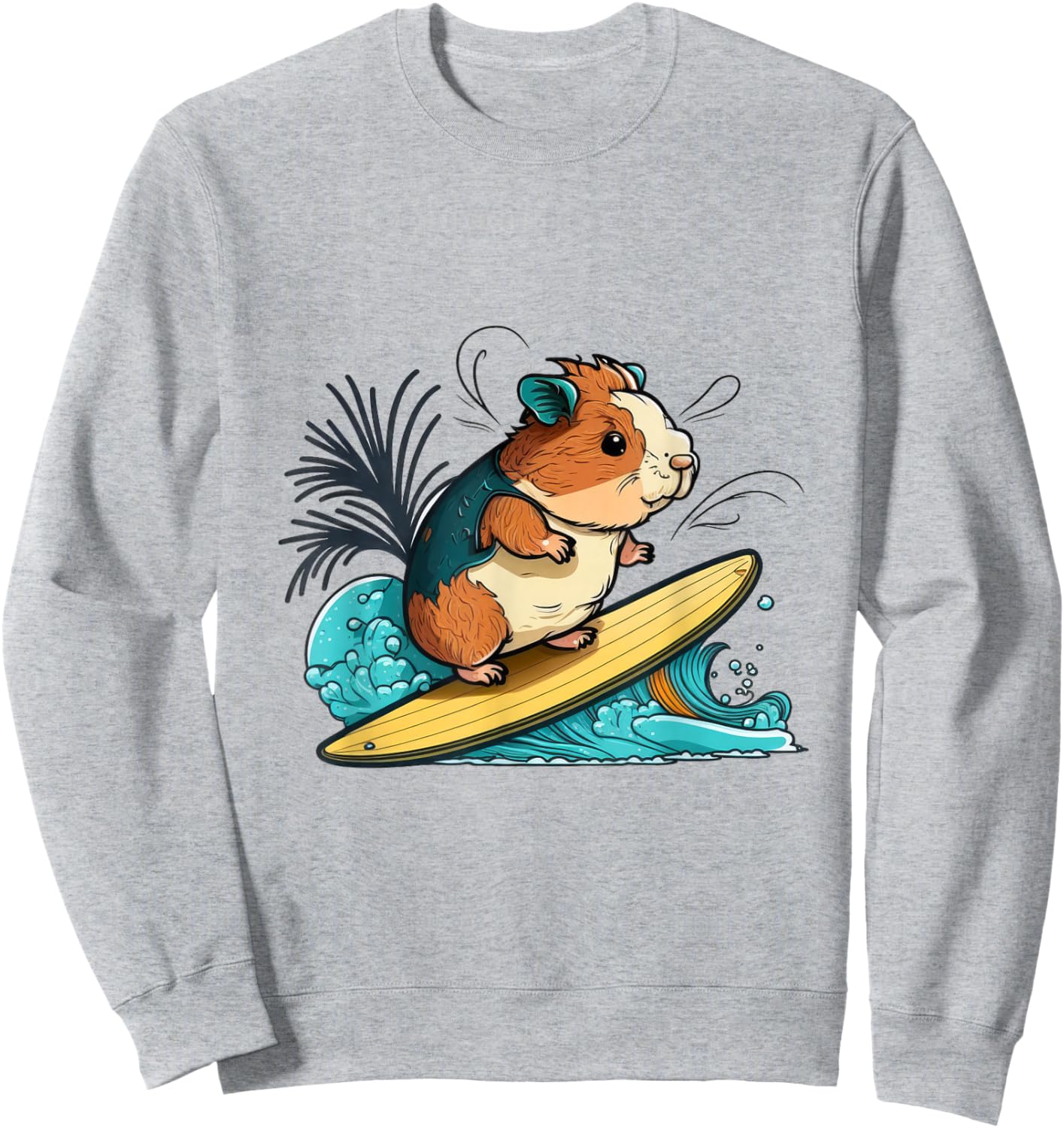 Guinea Pig Surf Sweatshirt - Sweatshirt | Ash