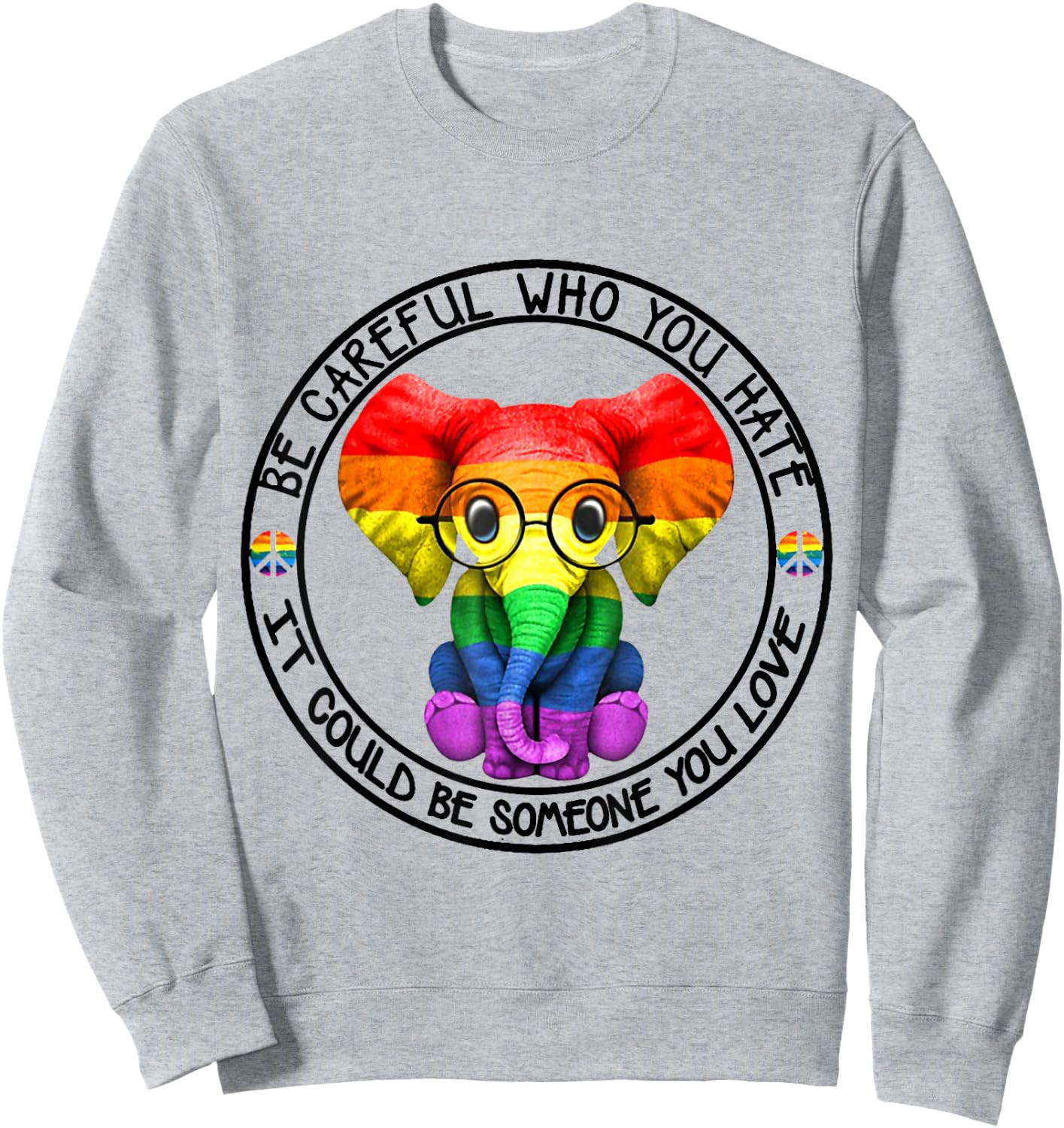 Be Careful Who You Hate It Could Be Someone You Love Sweatshirt - Sweatshirt | Ash