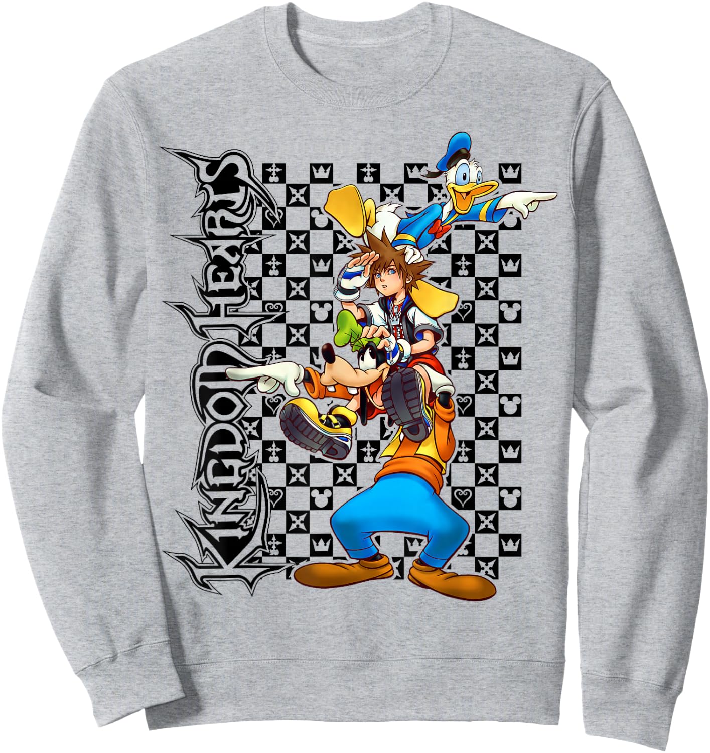 Kingdom Hearts - Check Group Sweatshirt - Sweatshirt | Ash