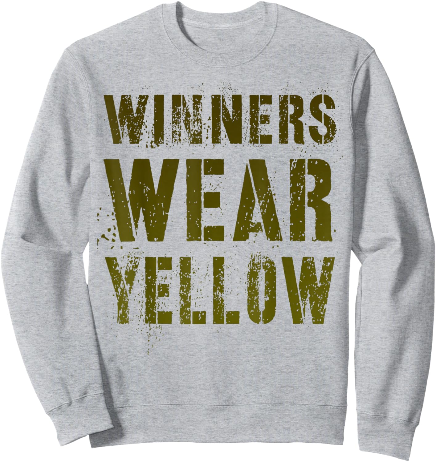 Vintage WINNERS WEAR YELLOW War Game Summer Camp Team Match Sweatshirt - Sweatshirt | Ash