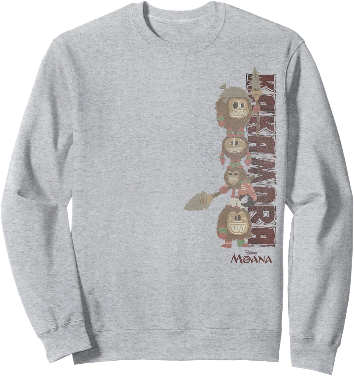 Disney Moana Kakamora Pirates Fear Us Left Big Chest Poster Sweatshirt - Sweatshirt | Ash