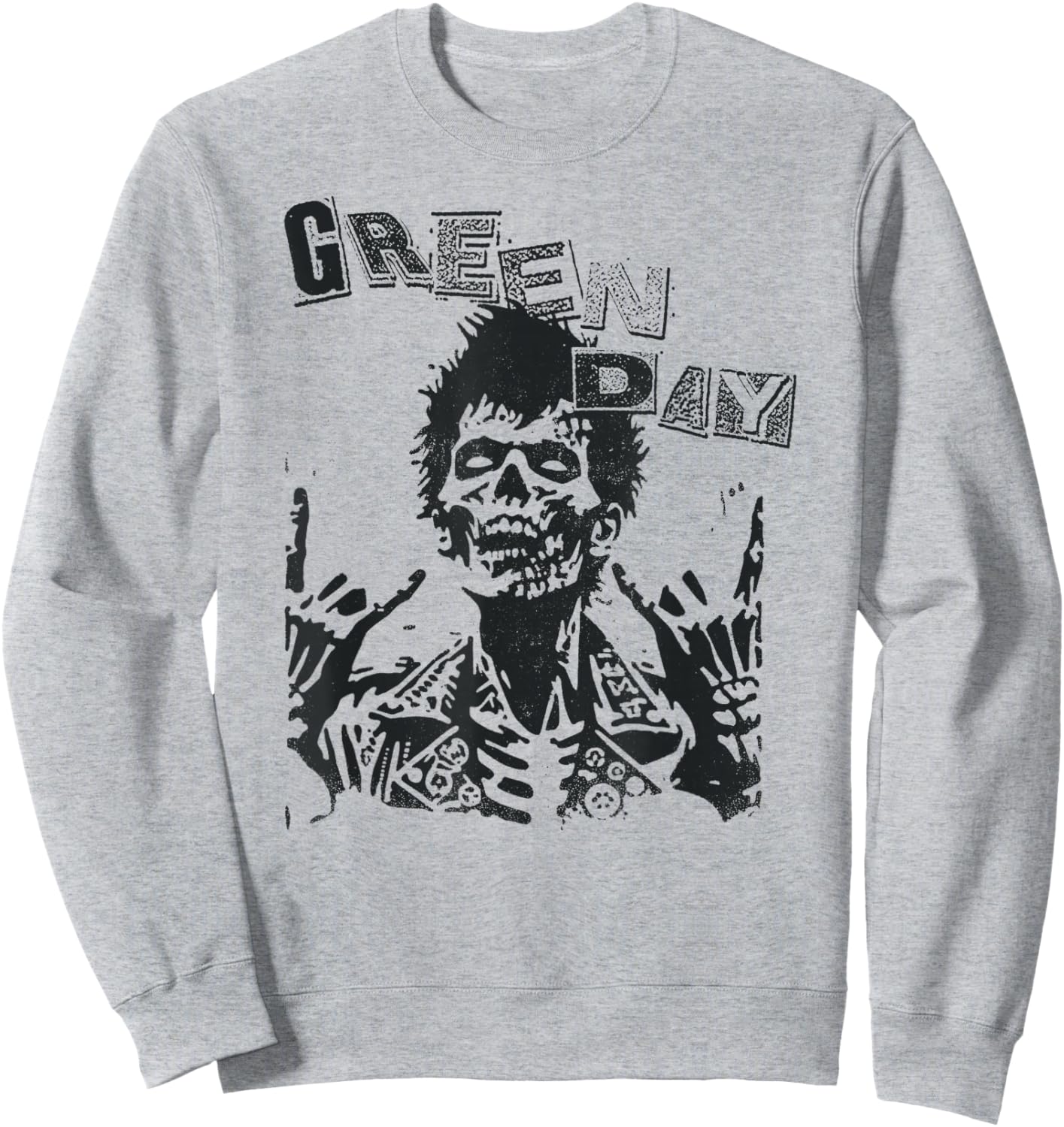 Green Day Billie Joe Zombie Sweatshirt - Sweatshirt | Ash
