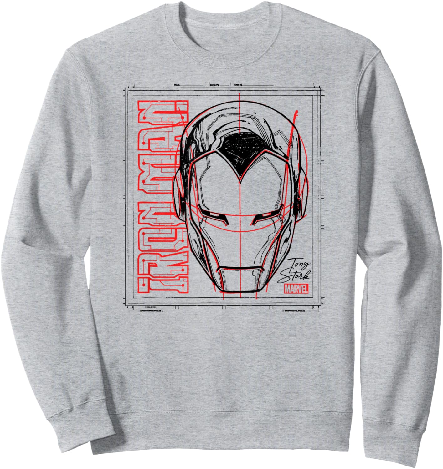Iron Man - Sketch Sweatshirt - Sweatshirt | Ash