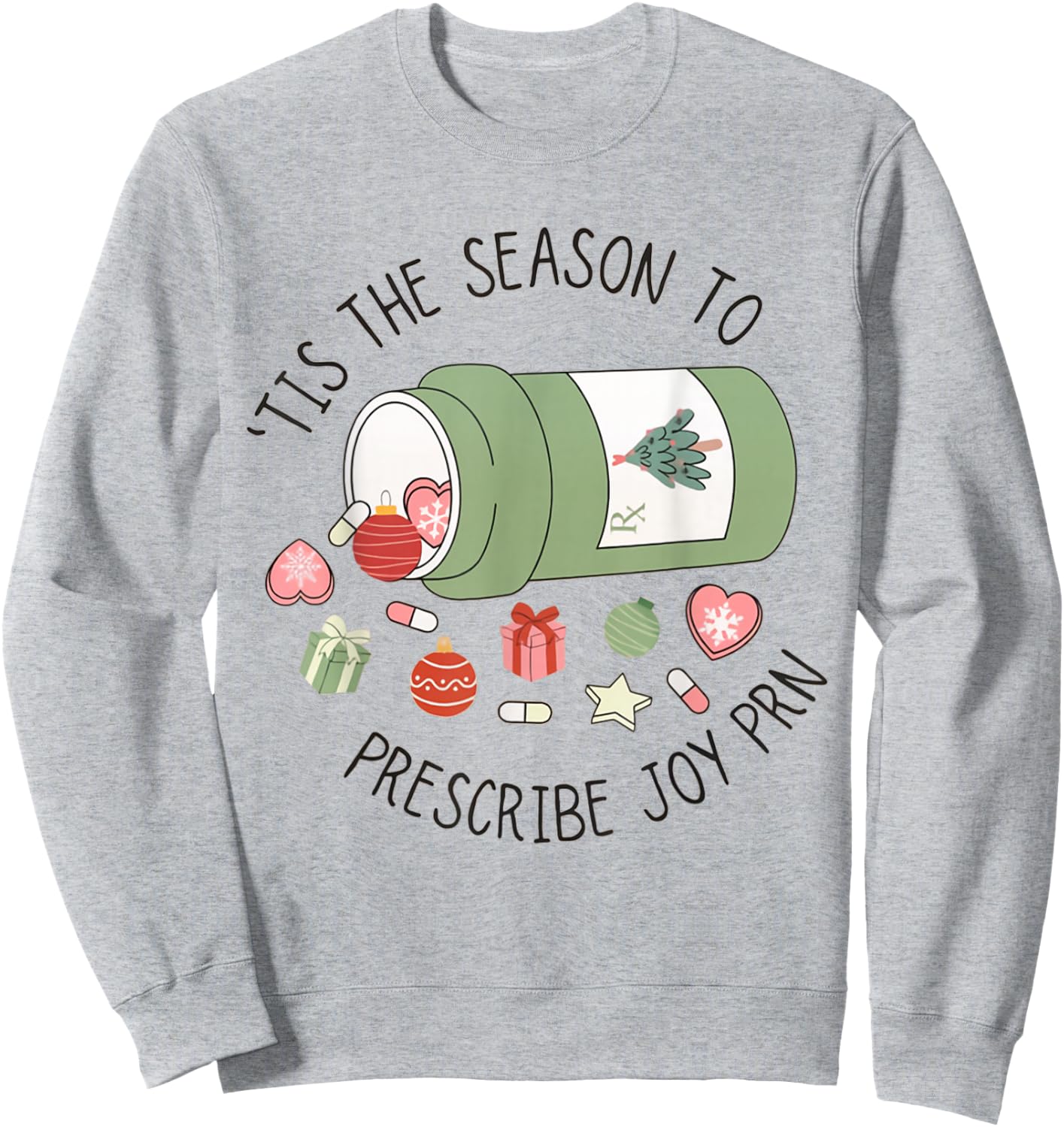 Pharmacy Technician Christmas Pharmacy Graduation Sweatshirt - Sweatshirt | Ash