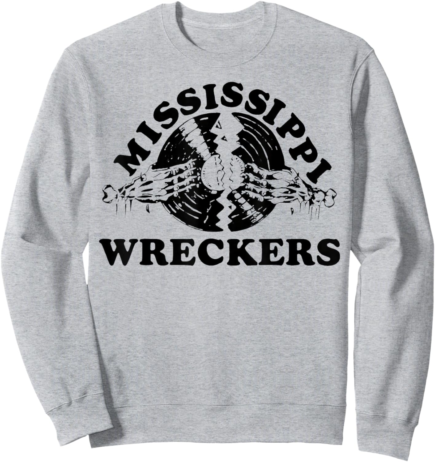 Mississippi Wreckers Retro Sweatshirt - Sweatshirt | Ash