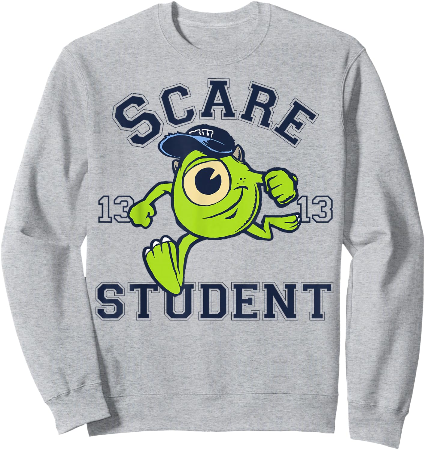 Disney Pixar Monsters University Scare Student Mike Portrait Sweatshirt - Sweatshirt | Ash
