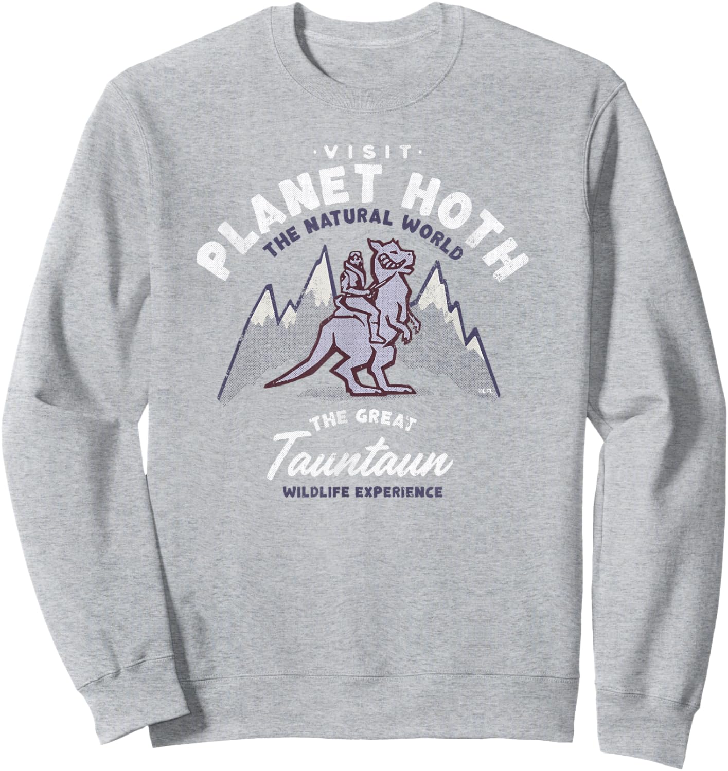 Star Wars Travel Vacation Planet Hoth Tauntaun Experience Sweatshirt - Sweatshirt | Ash