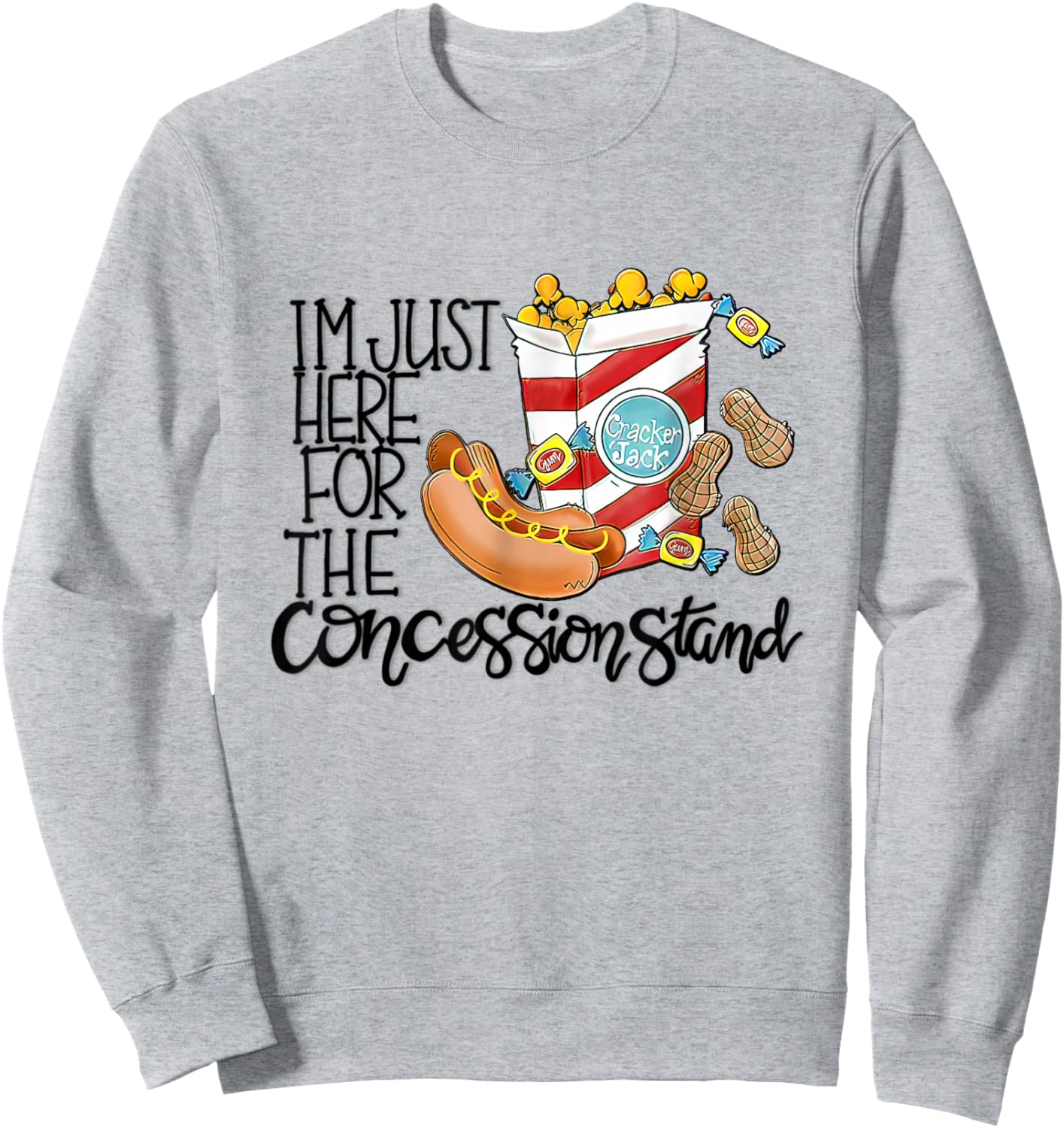I'm just here for the-concession stand funny kids toddler Sweatshirt - Sweatshirt | Ash