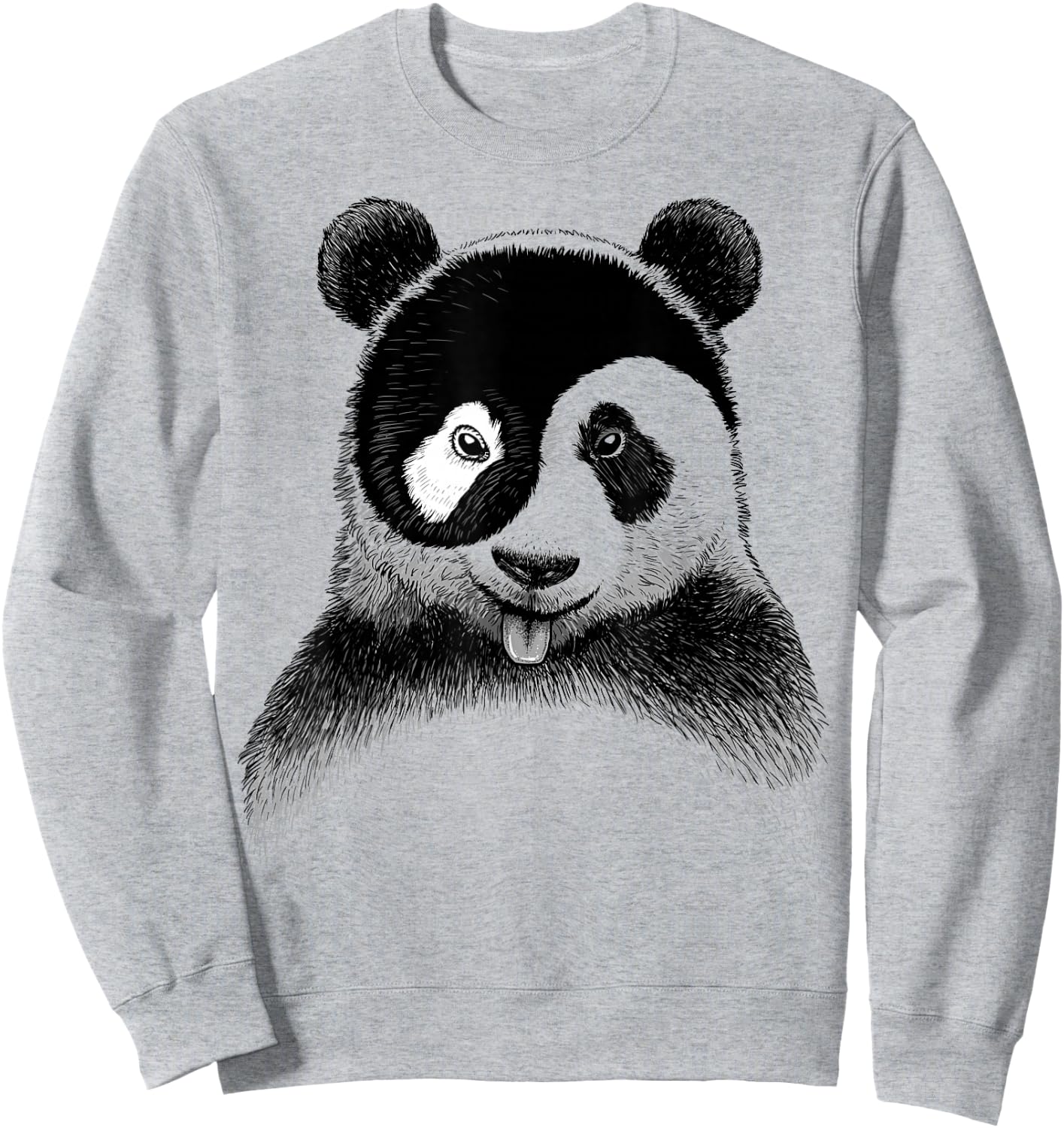 Yin Yang Panda Sweatshirt - Sweatshirt | Ash
