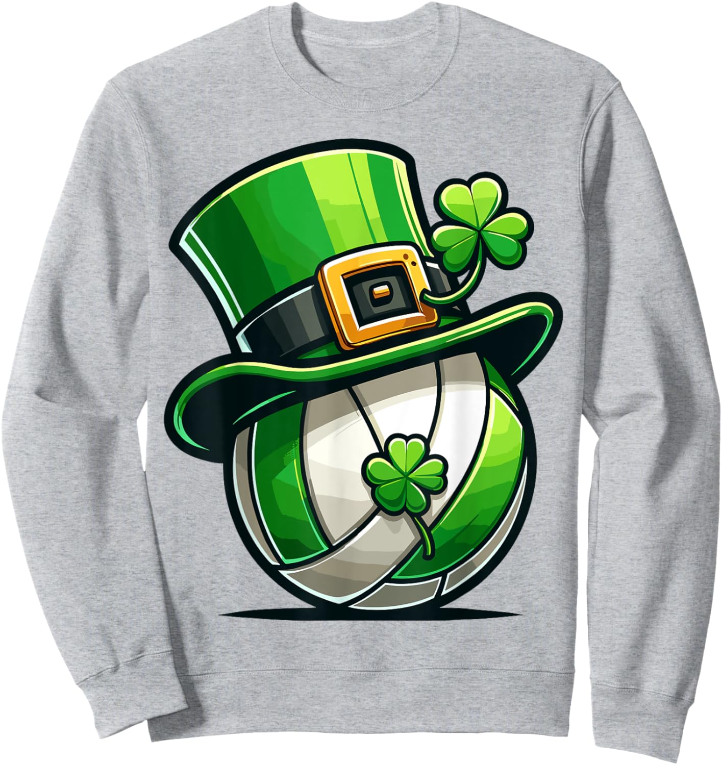 St Patricks Day Irish Boys Girls Volleyball Sweatshirt - Sweatshirt | Ash