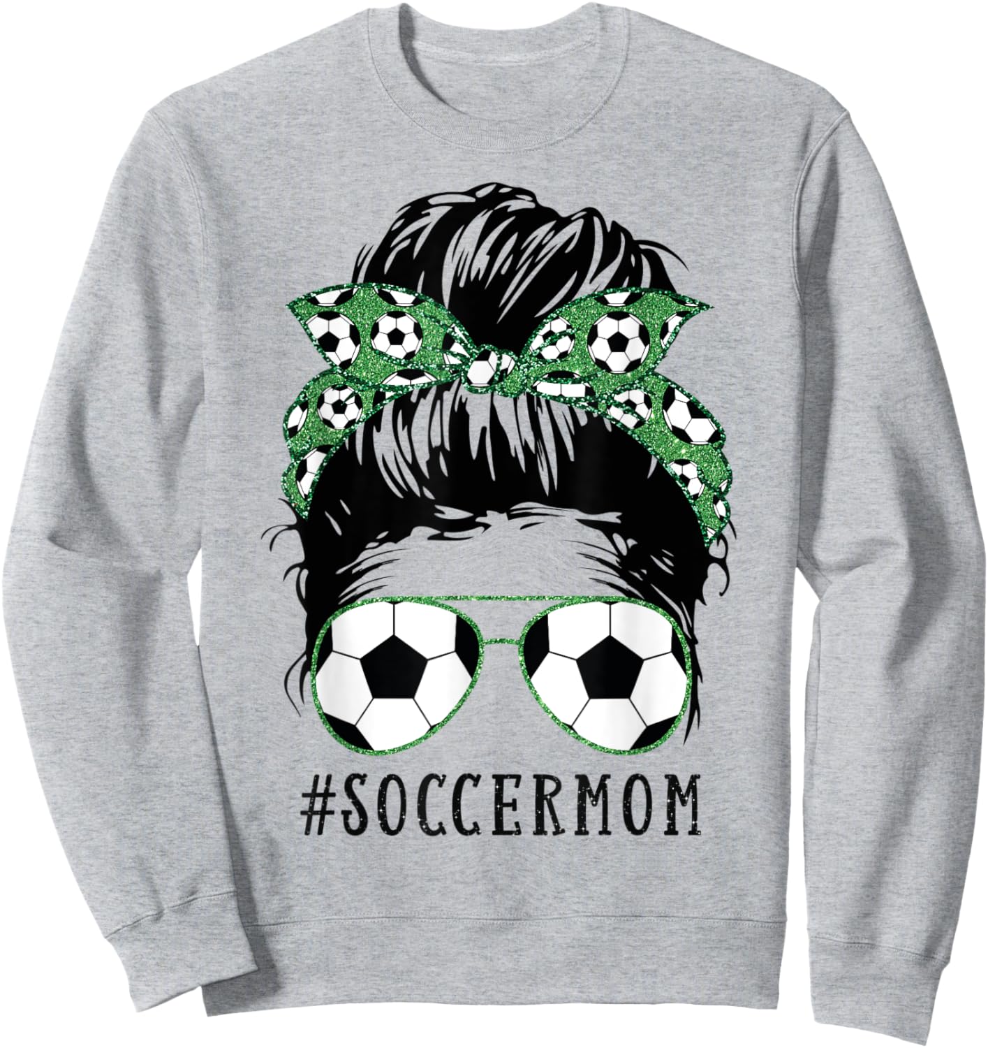 Soccer Mom Shirt Fußball-Mama-Shirts für Frauen, Geschenke für Mütter , Weiß, Klein Sweatshirt - Sweatshirt | Ash