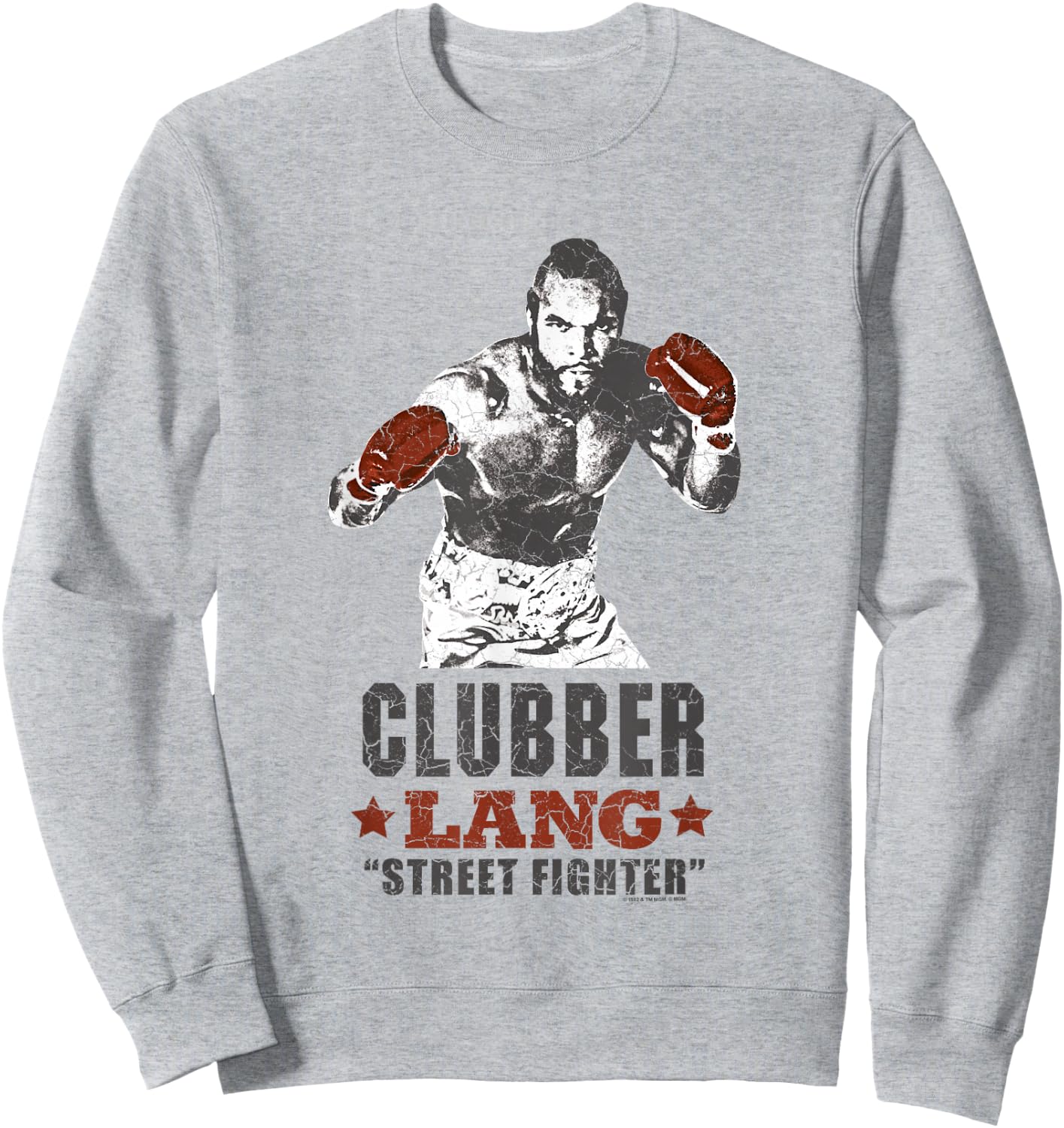 Rocky III Clubber Lang Street Fighter Sweatshirt - Sweatshirt | Ash