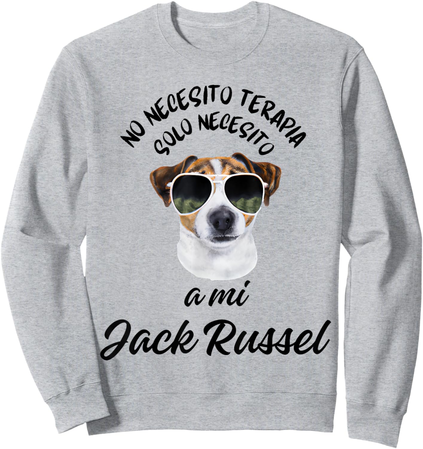 Regalo Personalizado Perro Jack Russel Divertido Mujer Chica Sweatshirt - Sweatshirt | Ash