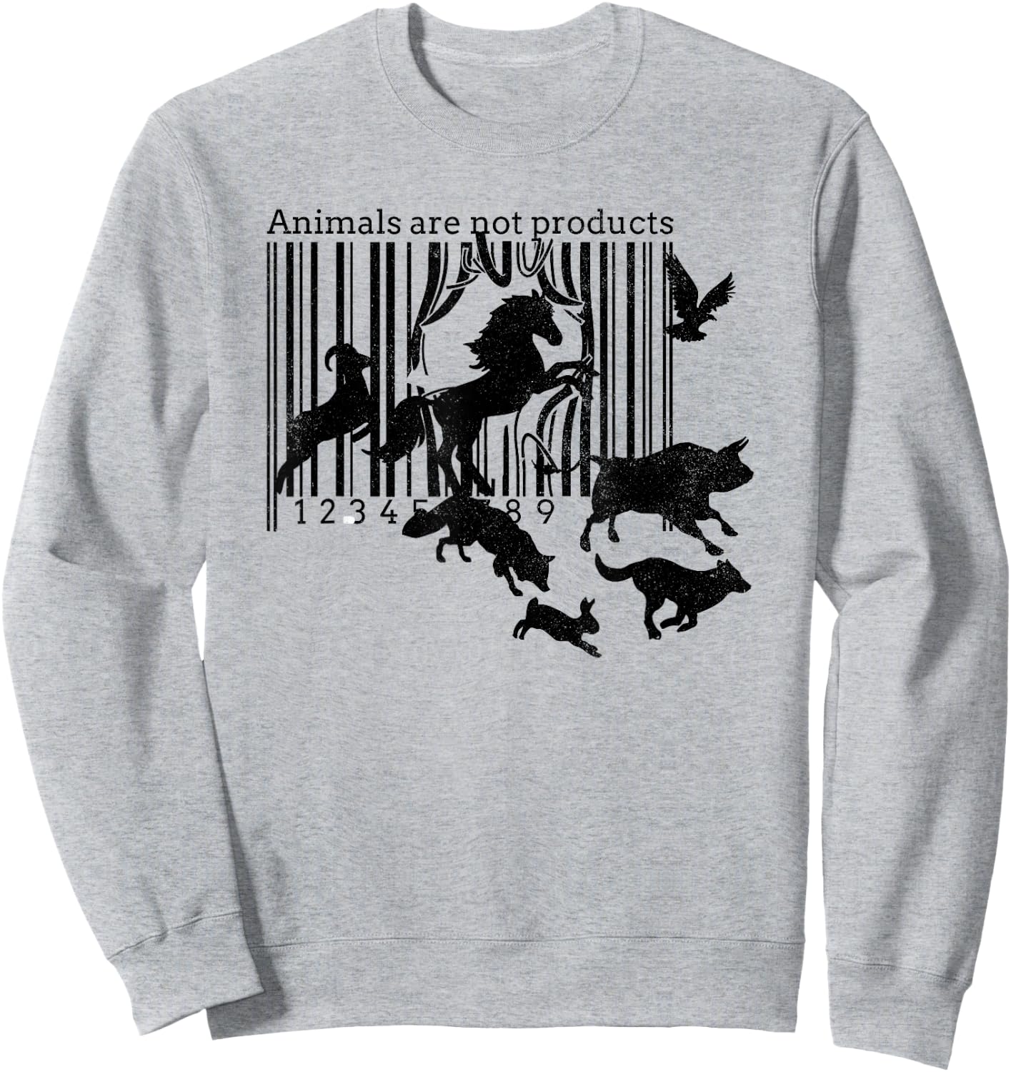Animals Are Not Products - Vegetarianism - Animal Rights Sweatshirt - Sweatshirt | Ash