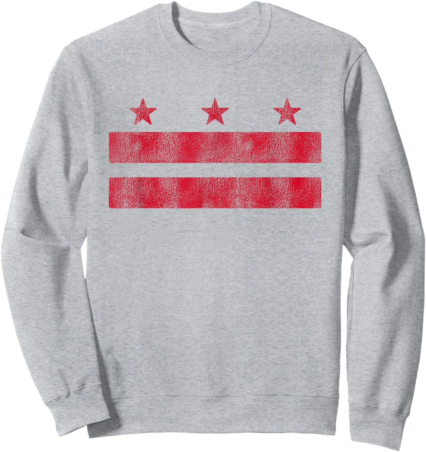 Retro Washington DC Flag District of Columbia Souvenir Sweatshirt - Sweatshirt | Ash