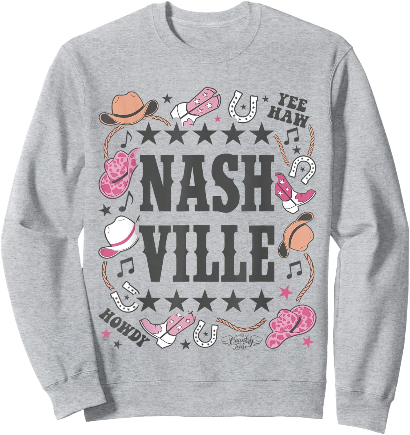 Nashville Country Girl Cowgirl Sweatshirt - Sweatshirt | Ash