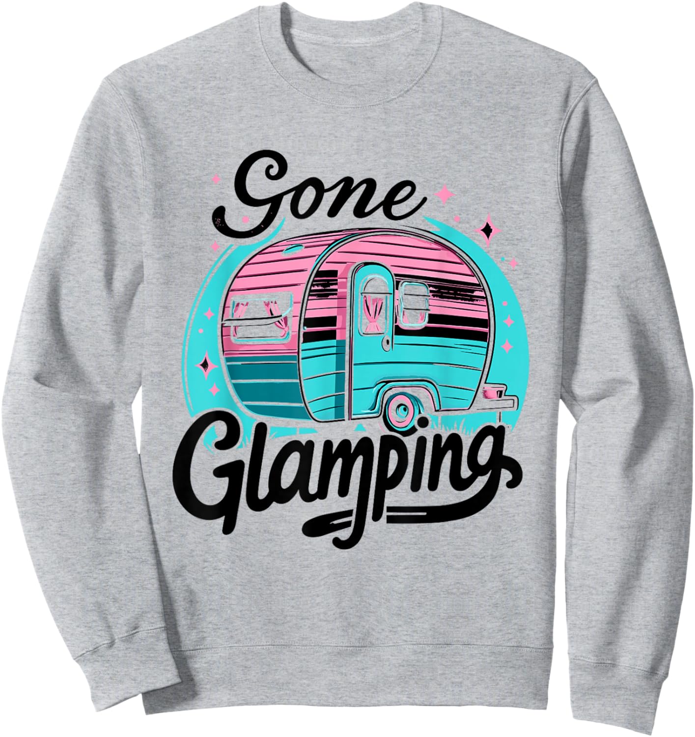 Gone Glamping Glamp Camping Glamper Sweatshirt - Sweatshirt | Ash