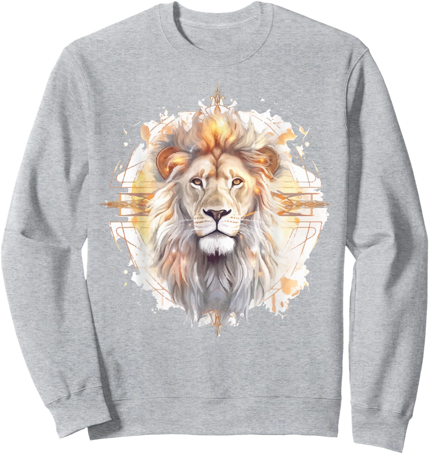 Lion of Judah Shirt Men Fathers Day Christian Religious Dad Sweatshirt - Sweatshirt | Ash